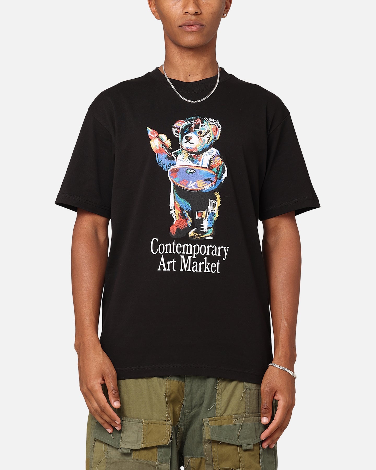 Market Art Market Bear T-Shirt Black