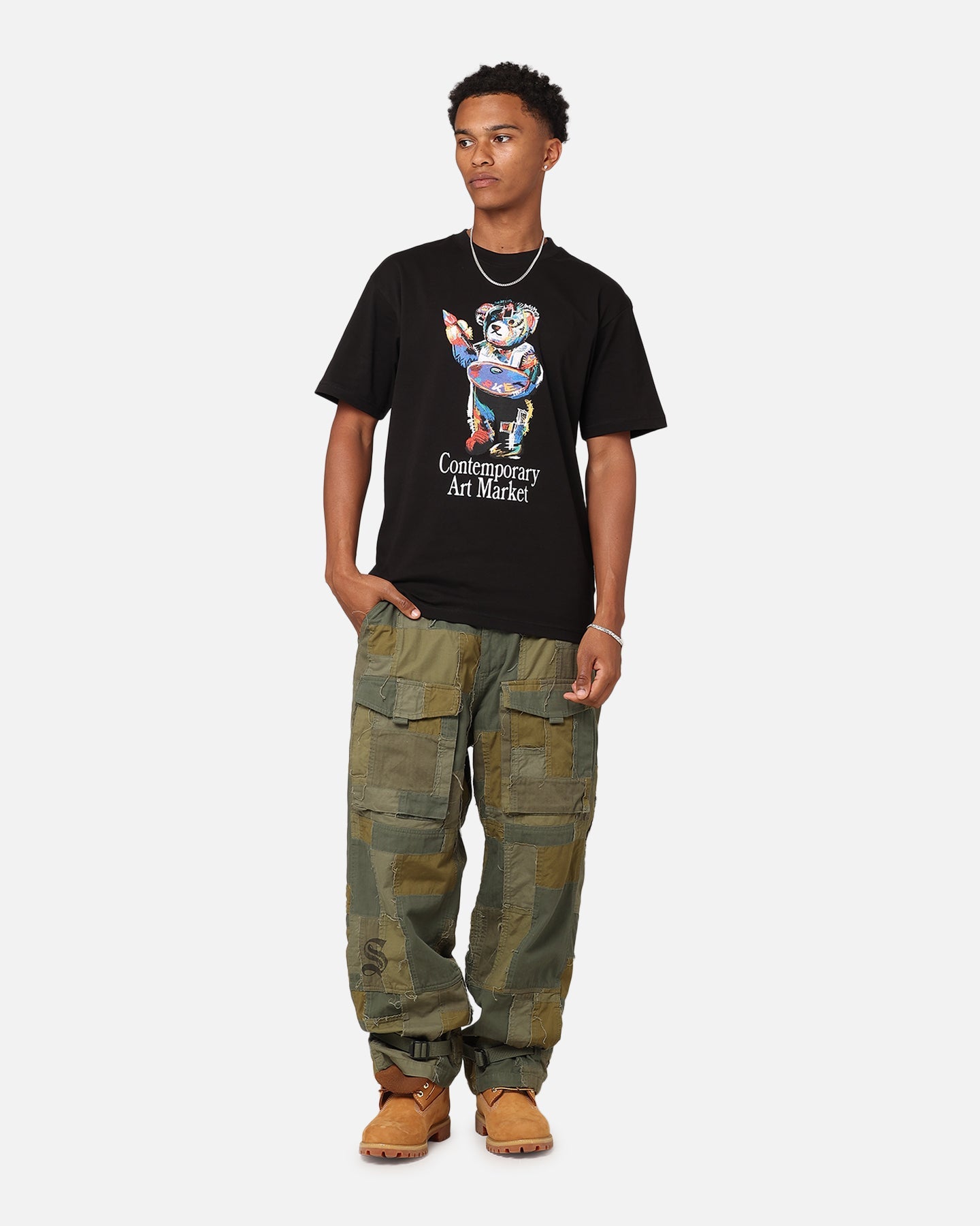 Market Art Market Bear T-Shirt Black