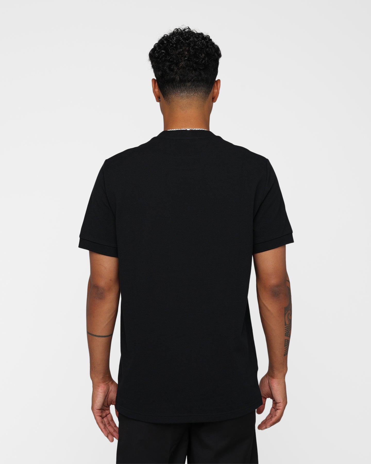 Fred Perry Pocket Detail Piqu√© T-Shirt Black