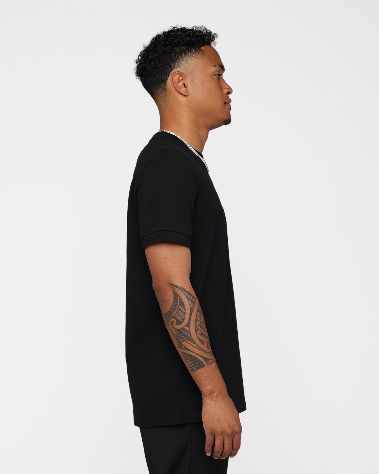 Fred Perry Pocket Detail Piqu√© T-Shirt Black