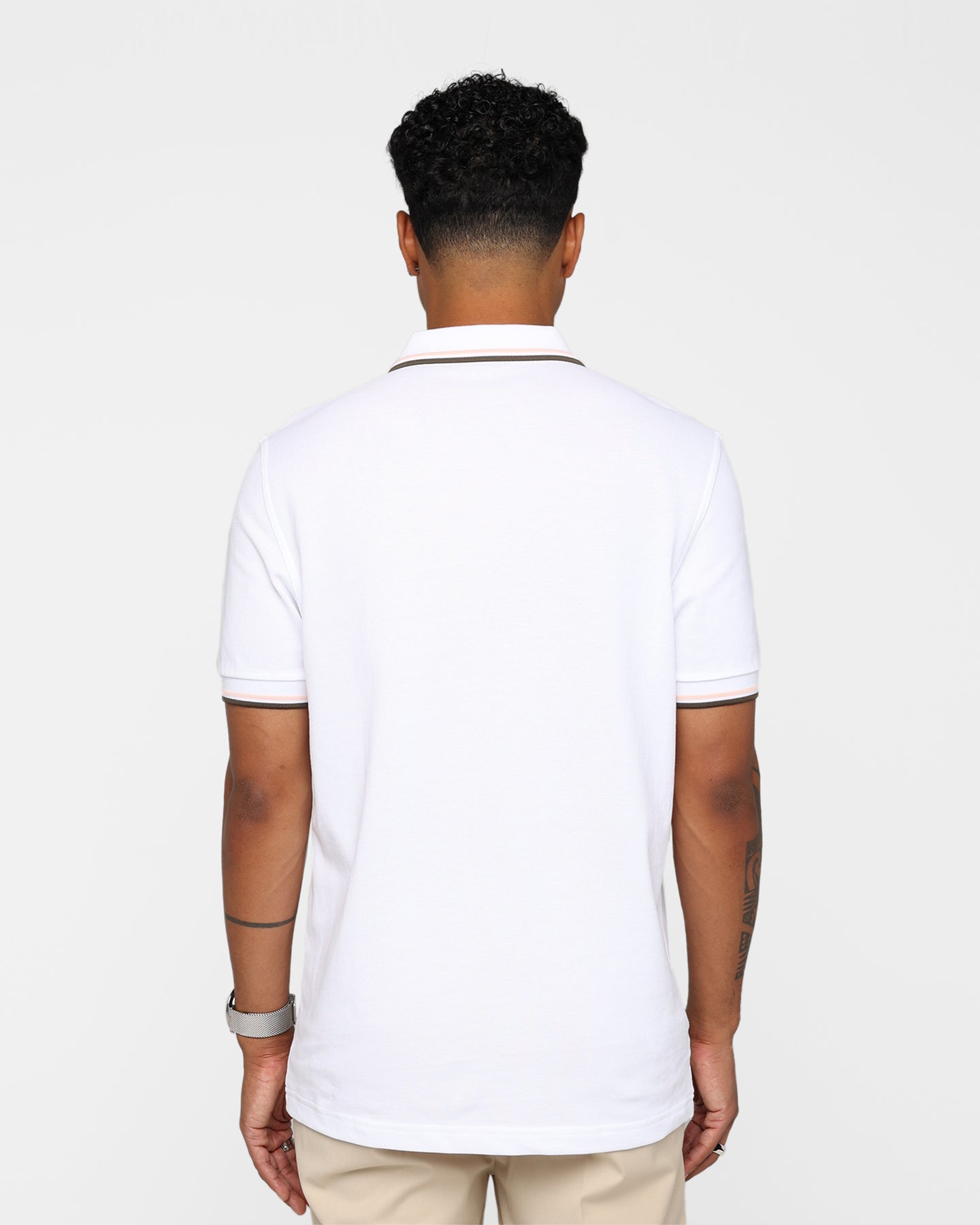Fred Perry Twin Tipped Polo Shirt Light Ice