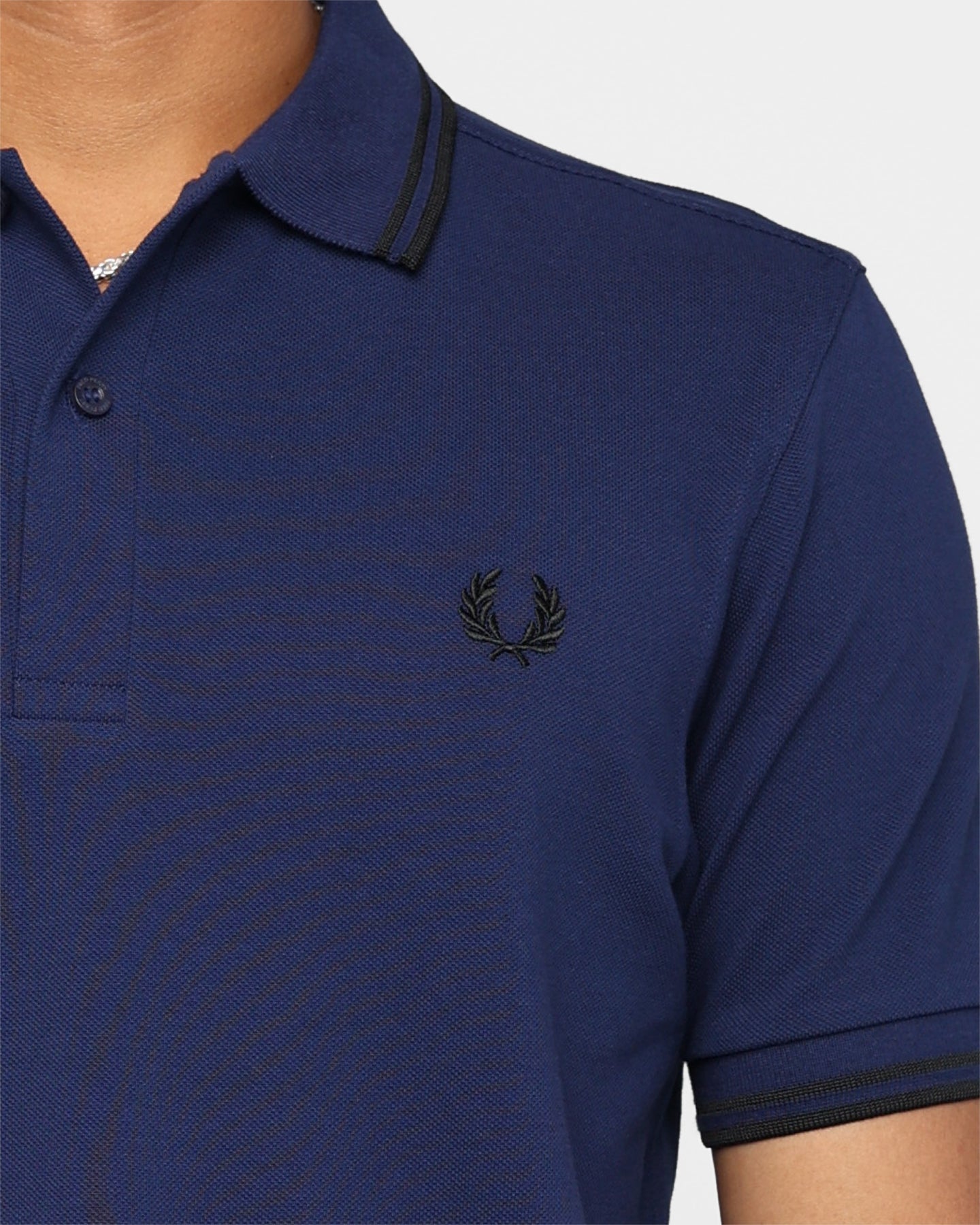 Fred Perry Twin Tipped Polo Shirt French Navy/Black
