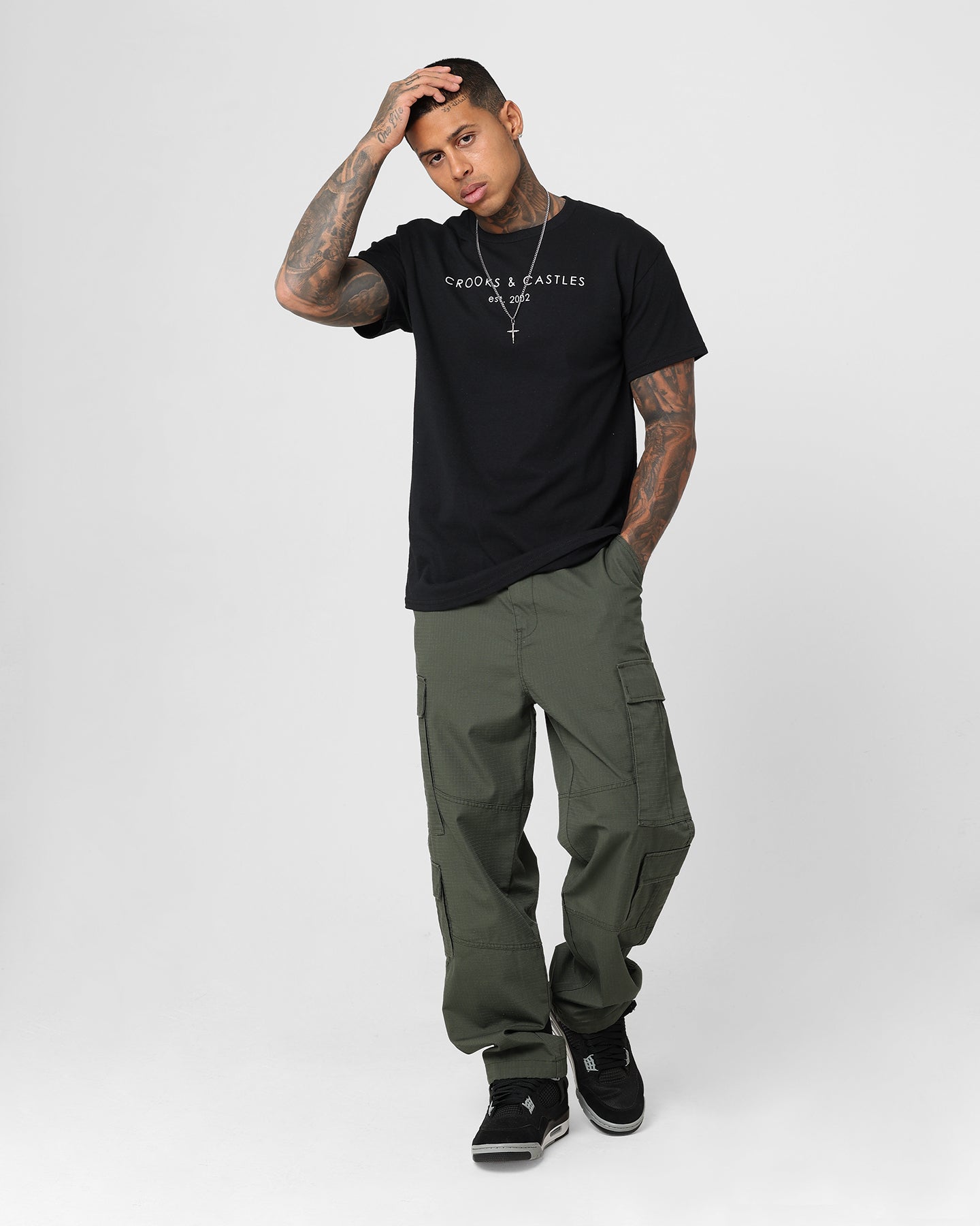 Crooks & Castles Millenium T-Shirt Black