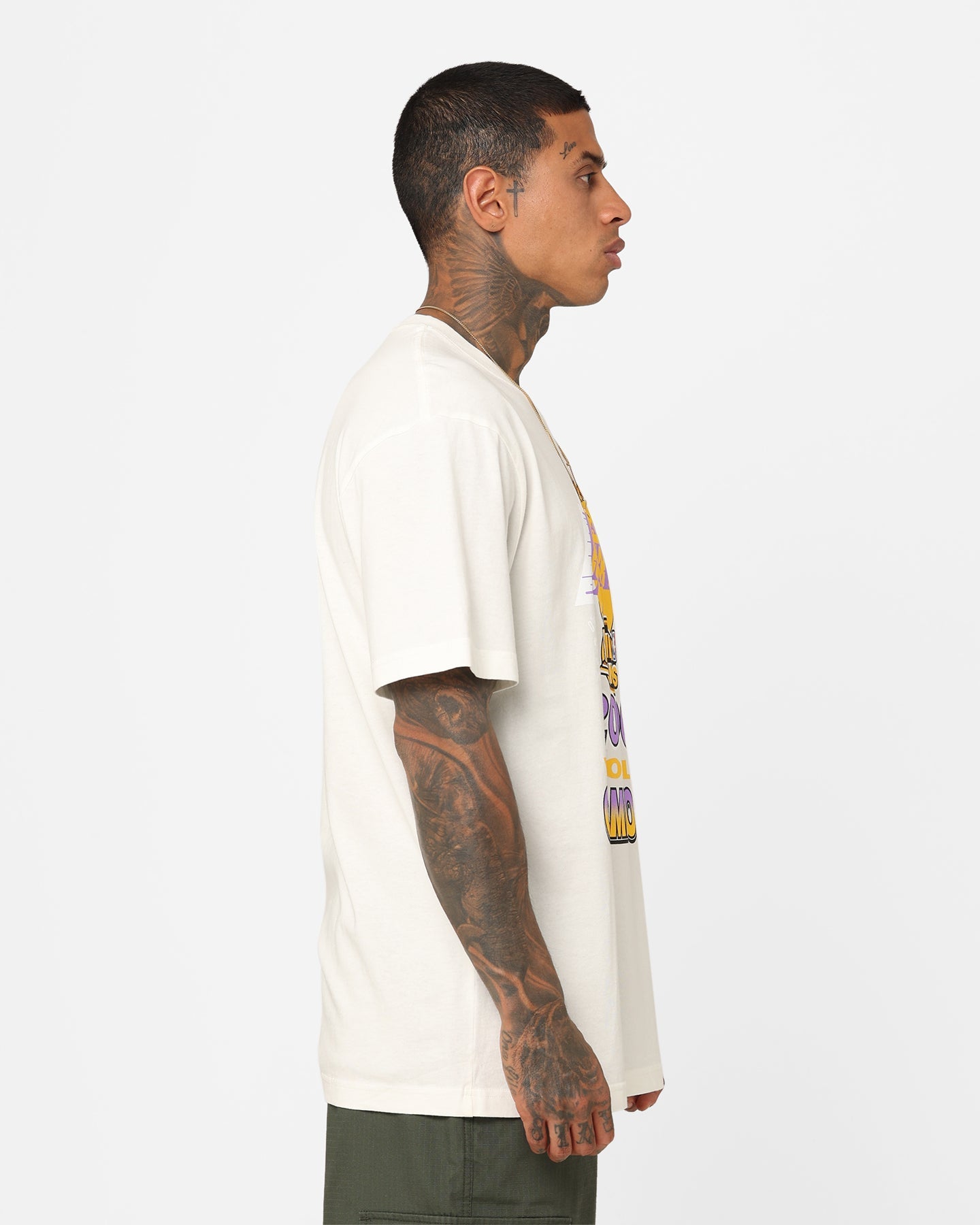 Mitchell & Ness Los Angeles Lakers 2000 World Champions T-Shirt Vintage White