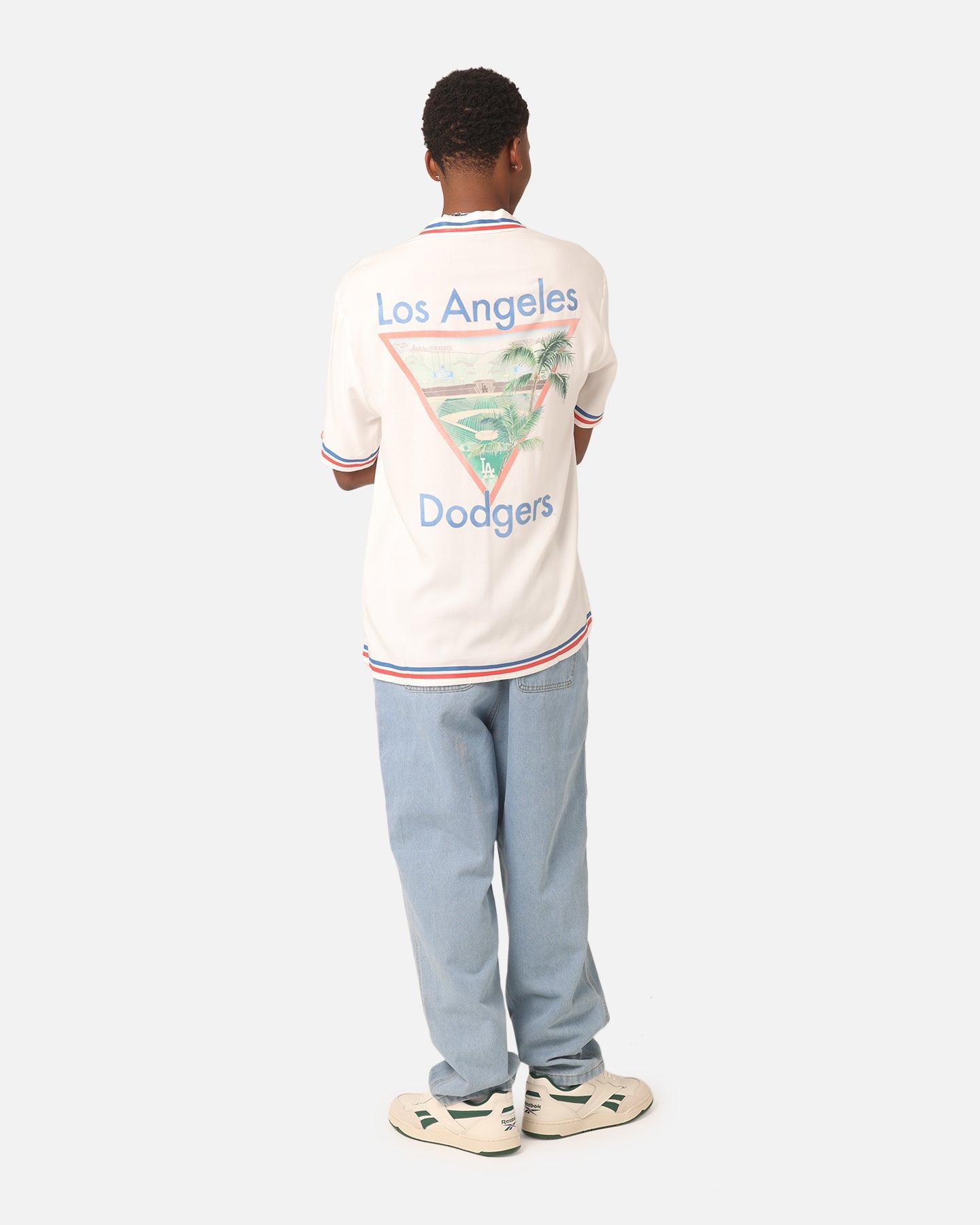 Majestic Athletic Los Angeles Dodgers MLB Team Shirt Vintage White