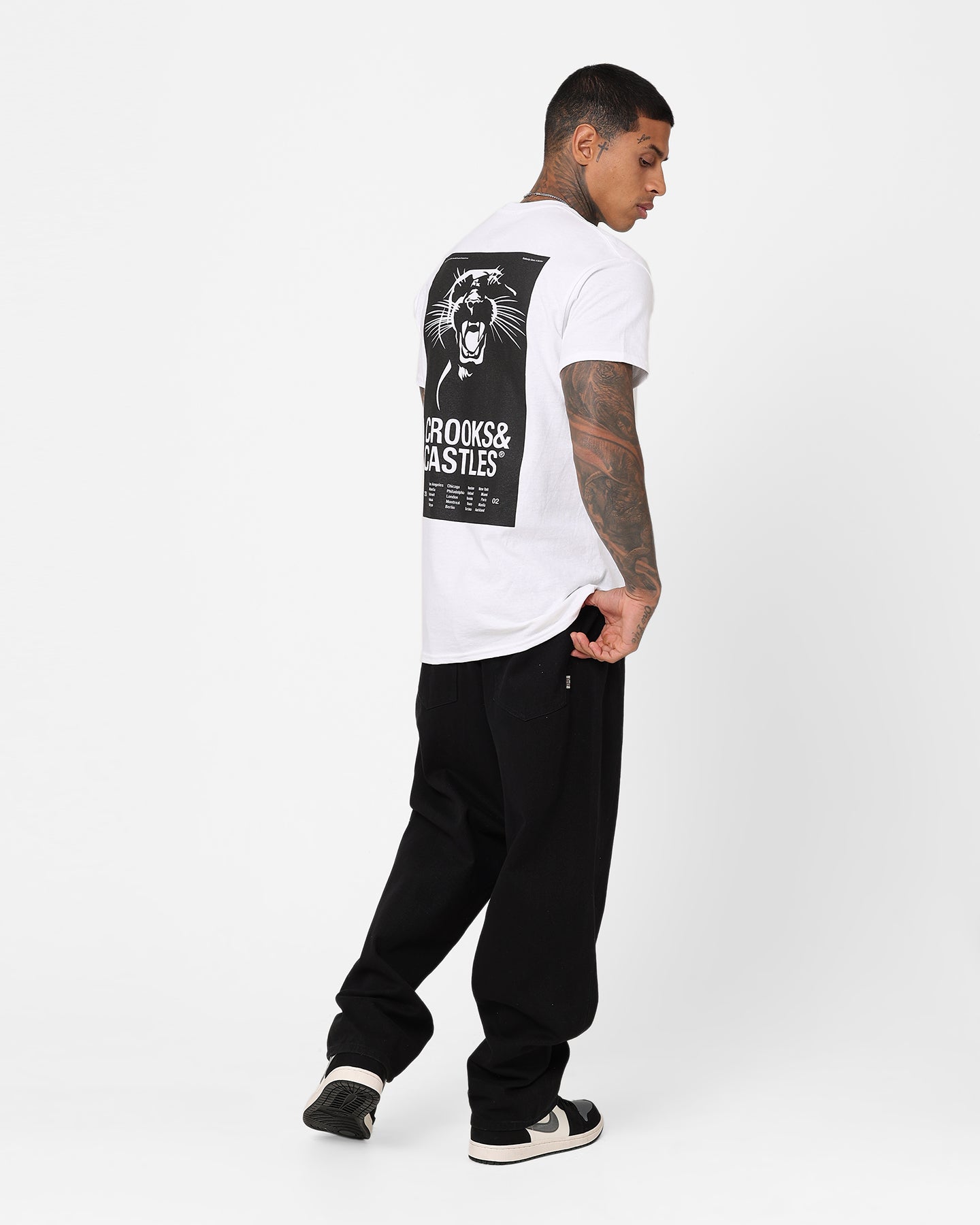 Crooks & Castles Trouble Maker T-Shirt White