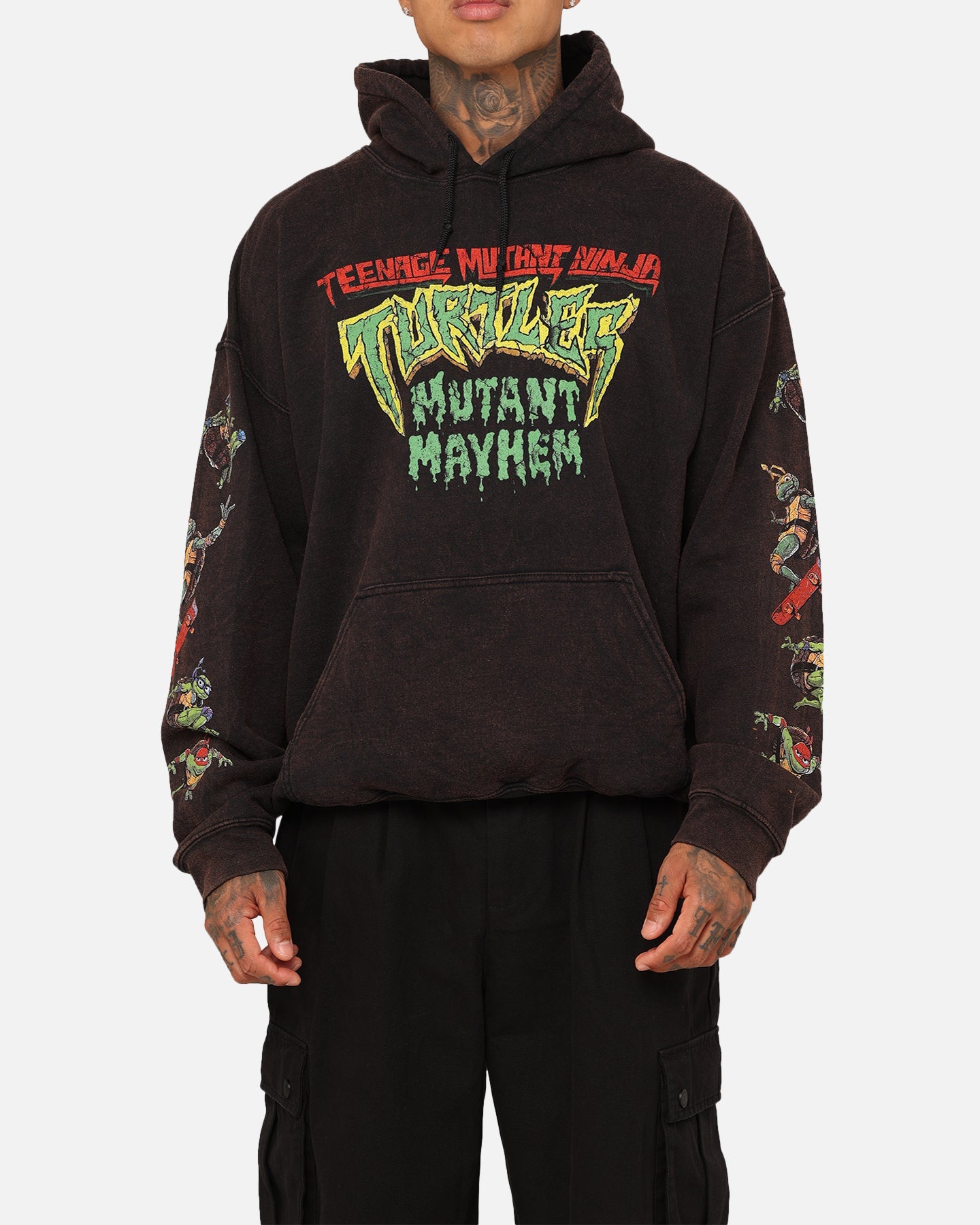Goat Crew X Teenage Mutant Ninja Turtles Mutant Mayhem Vintage Hoodie Black Style001