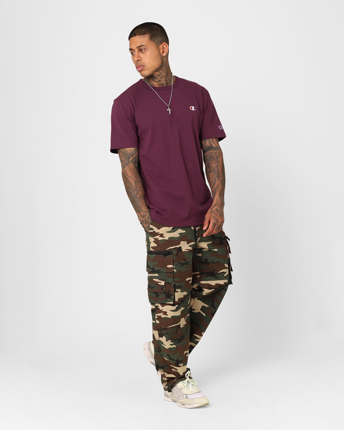 Champion Heritage Small C T-Shirt Higher Love