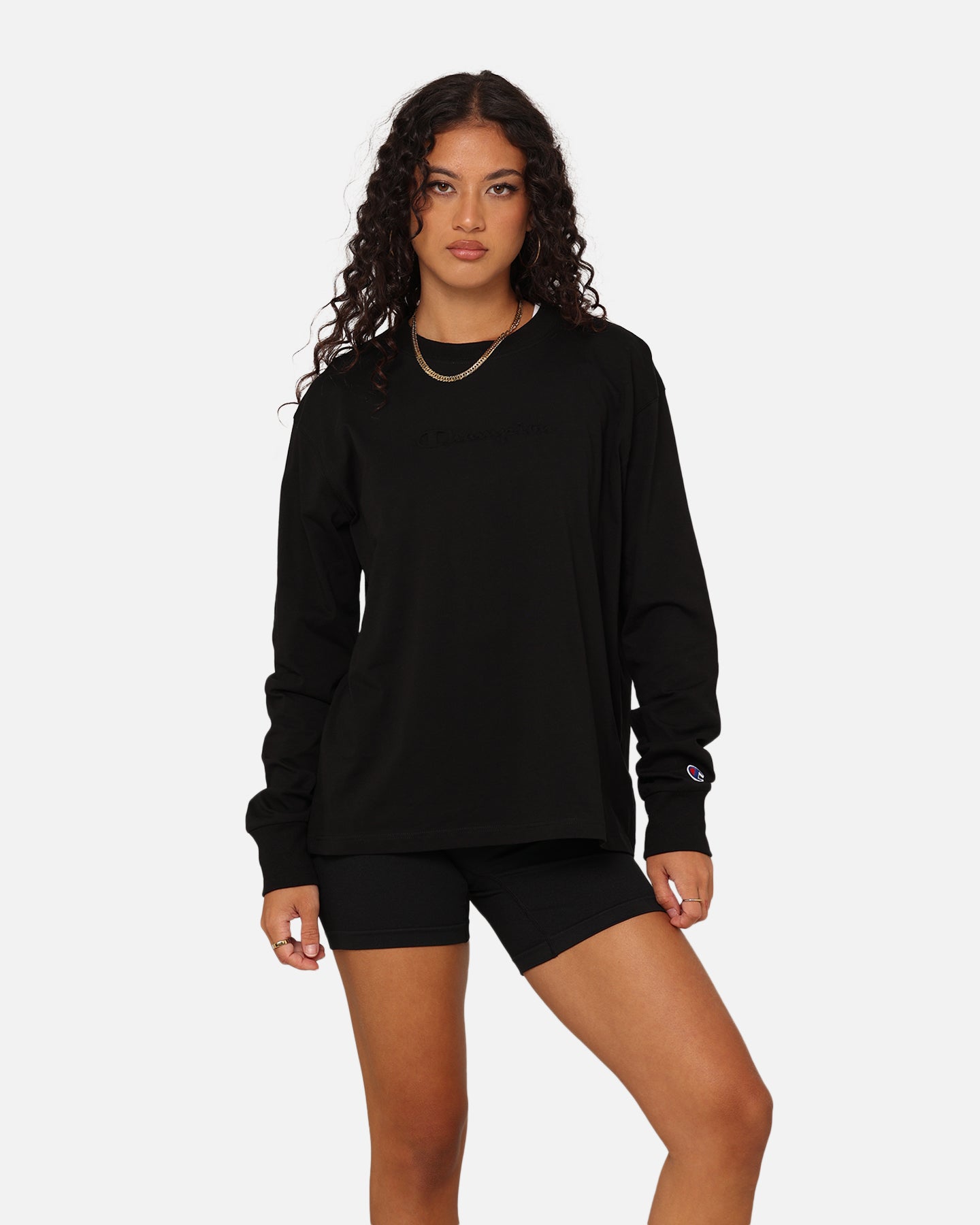 Champion Women's Rochester Tech Long Sleeve T-Shirt Black