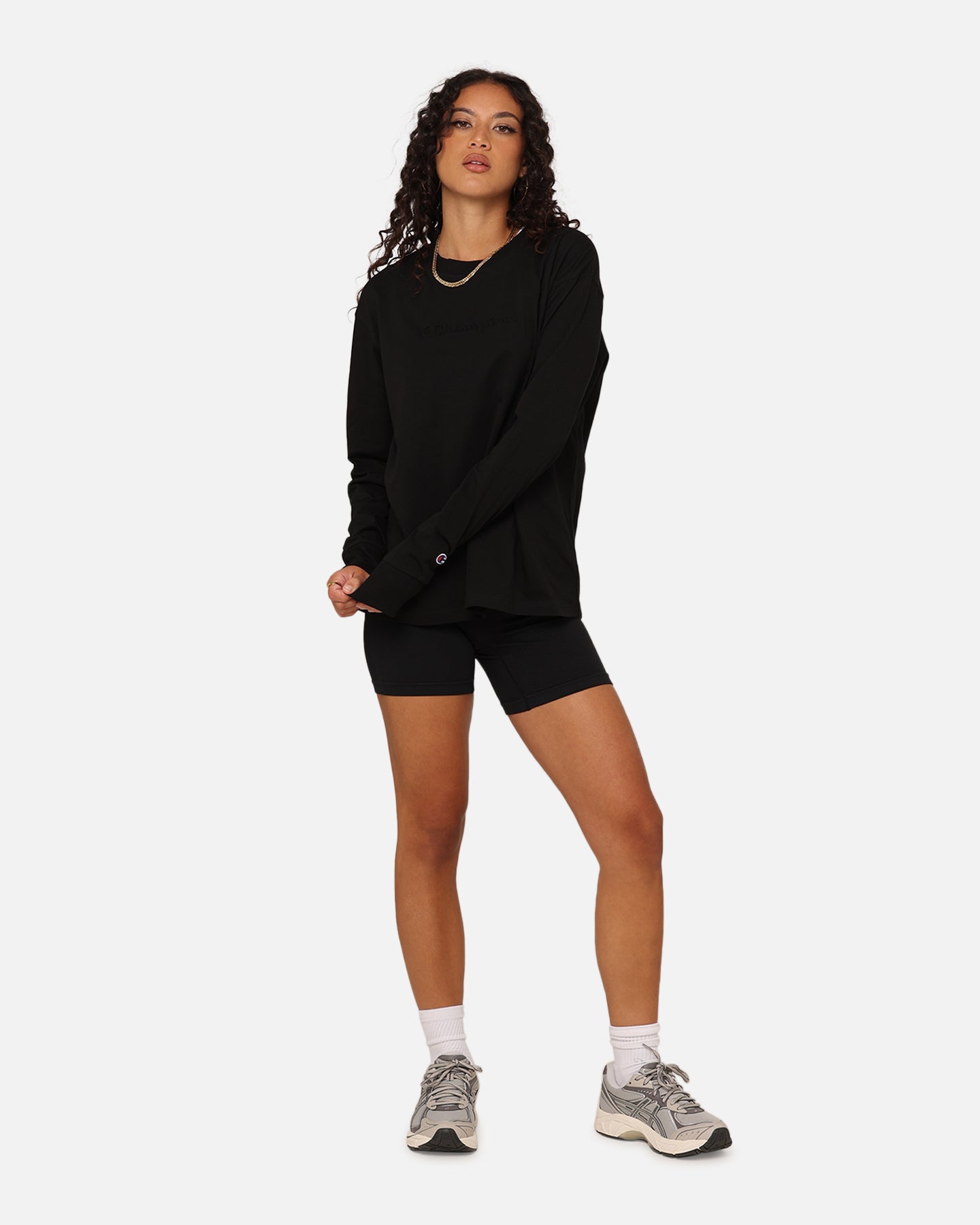Champion Women's Rochester Tech Long Sleeve T-Shirt Black