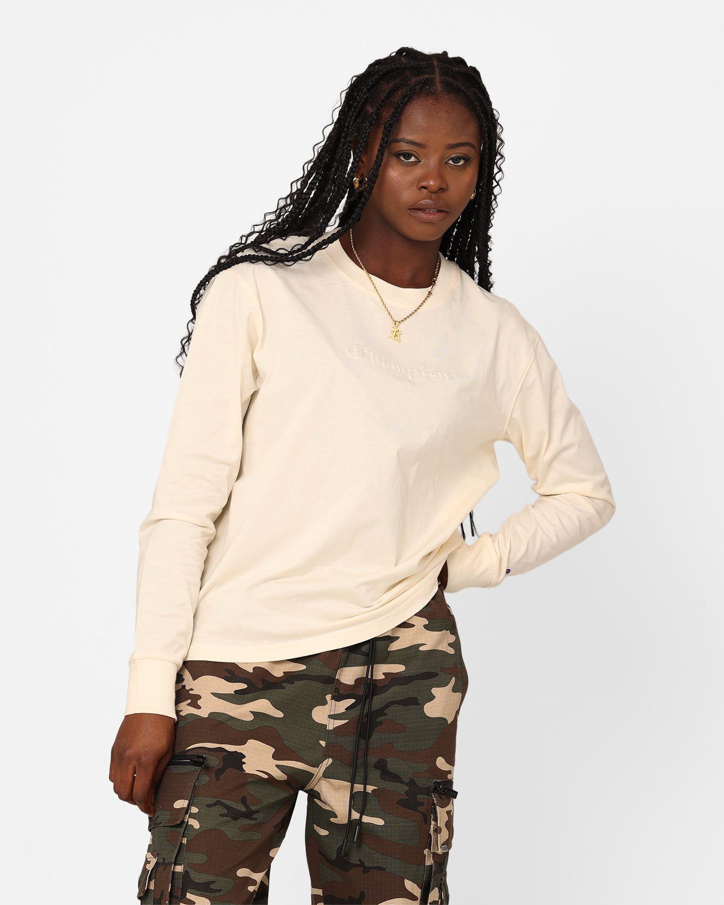 Champion Women's Rochester Tech Long Sleeve T-Shirt Levitating