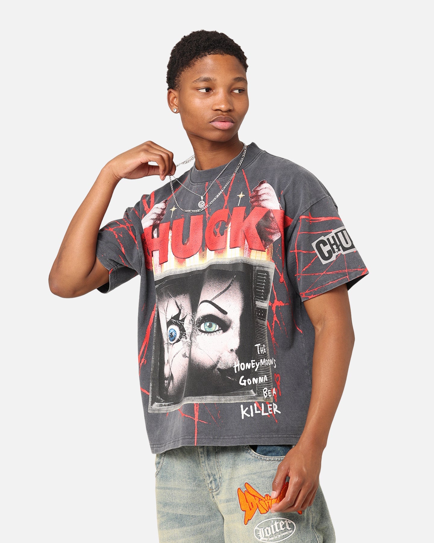 American Thrift X Chucky Colossal T-Shirt Black Wash