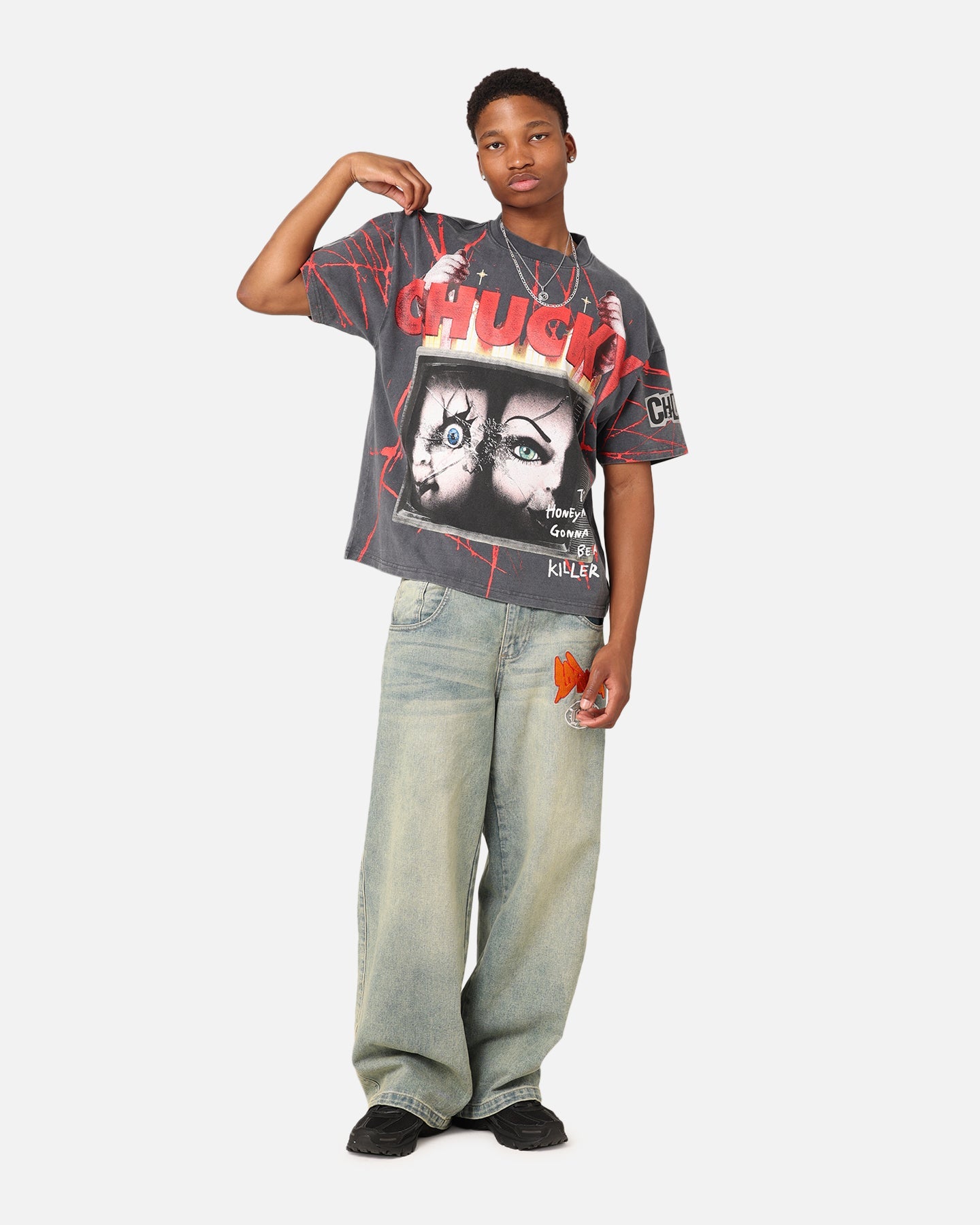 American Thrift X Chucky Colossal T-Shirt Black Wash