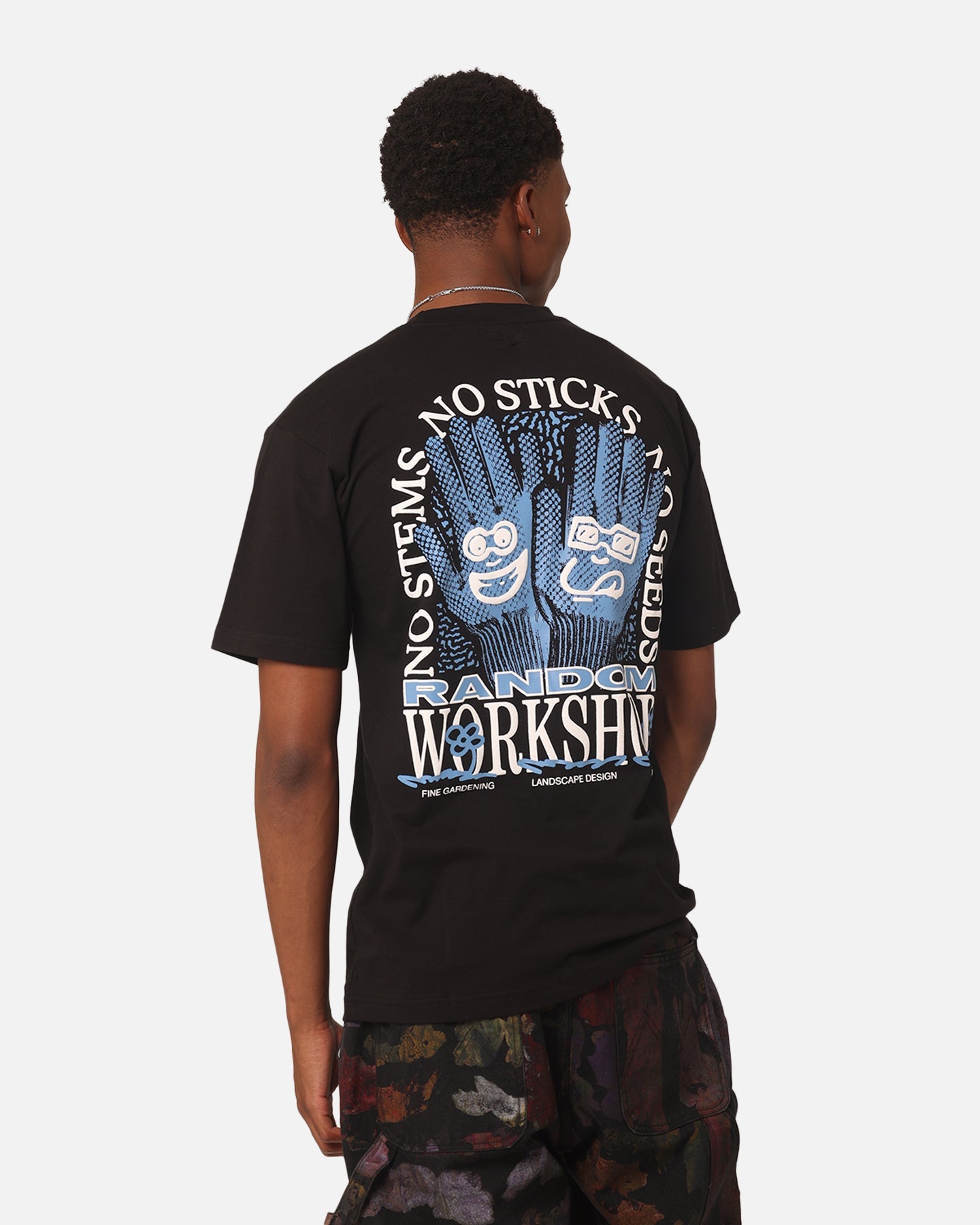 Market Flowerbed T-Shirt Black