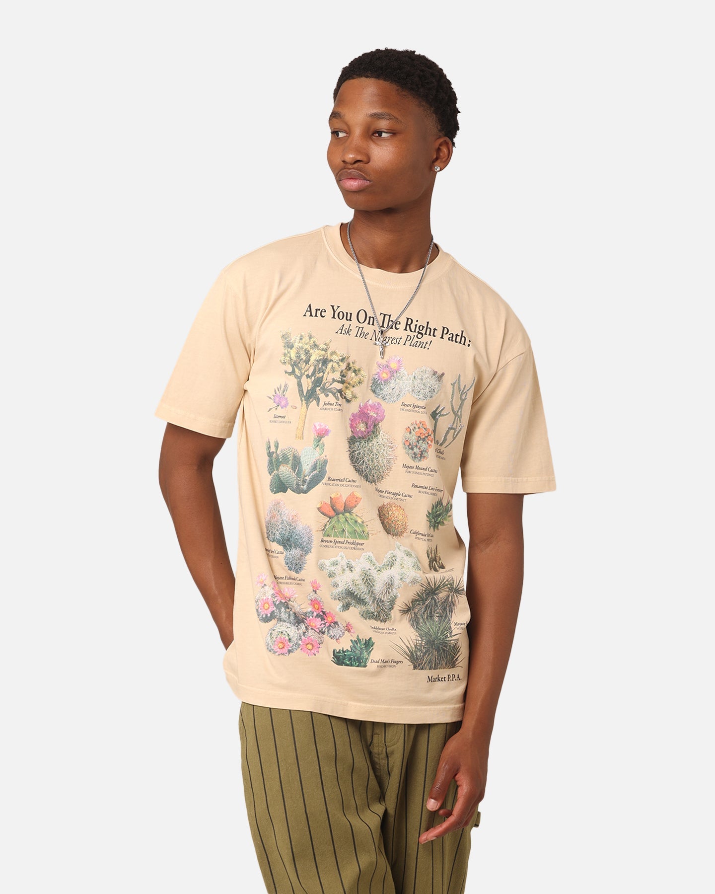 Market Right Path T-Shirt Sand