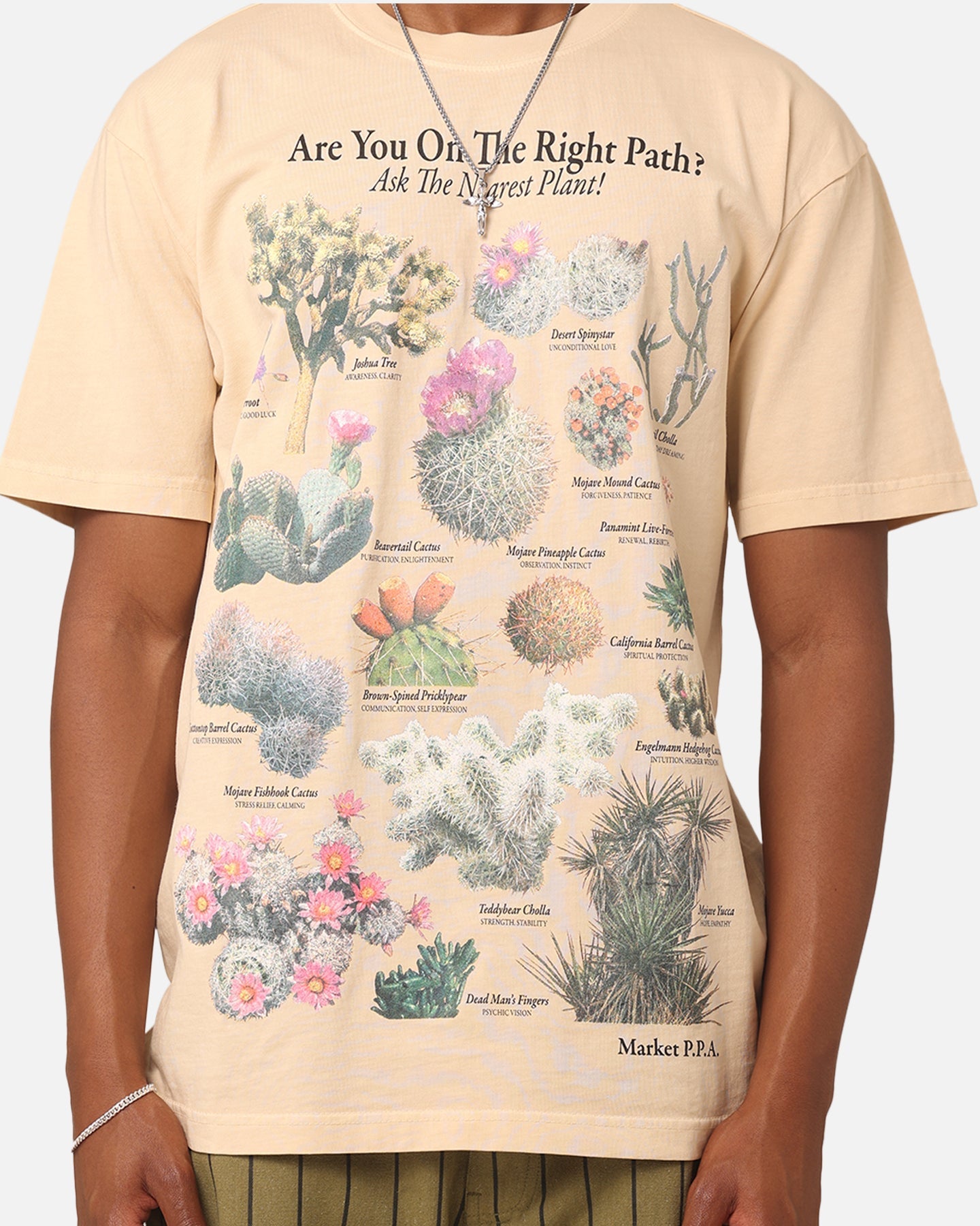 Market Right Path T-Shirt Sand