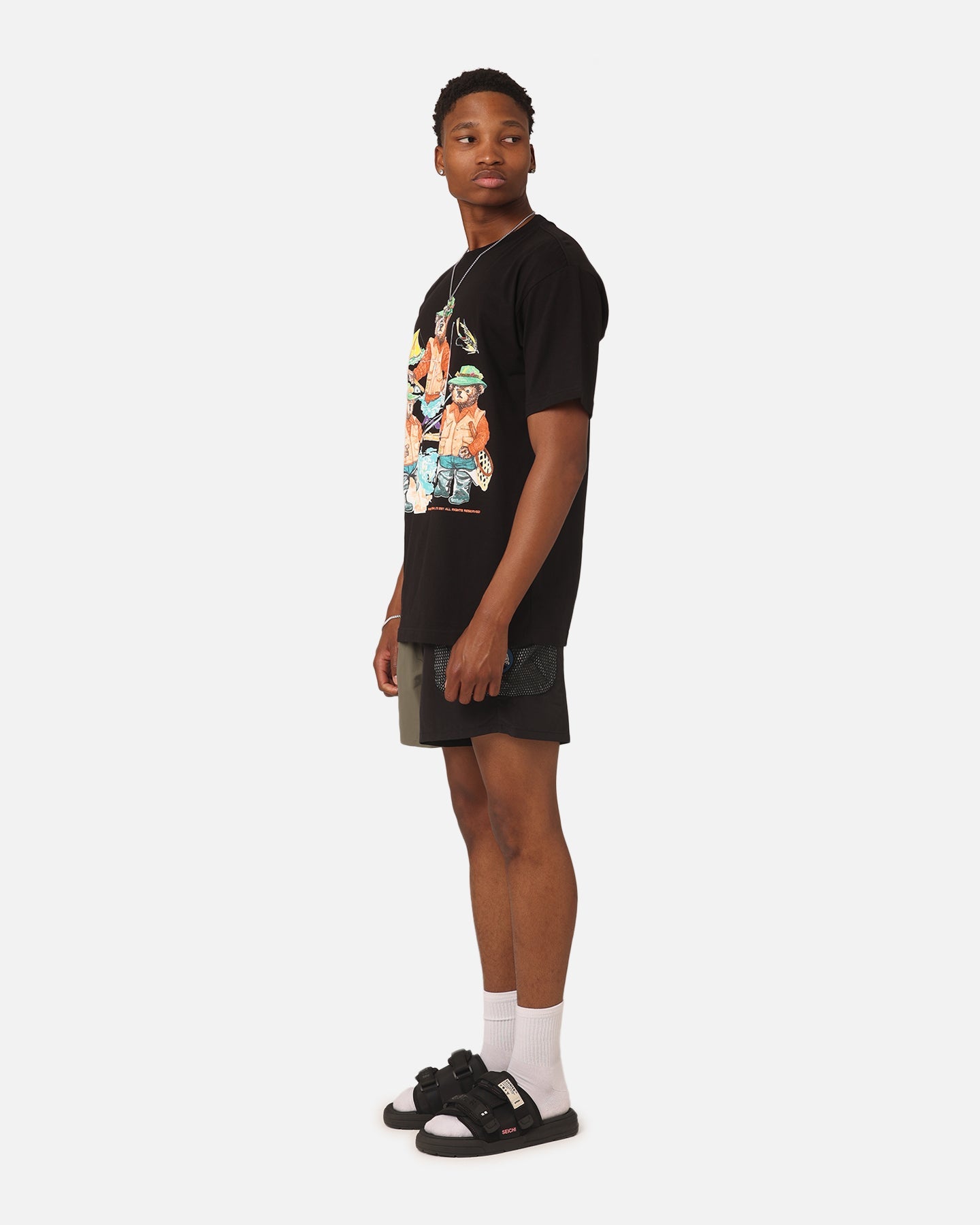 Market Sportsman Bear T-Shirt Black