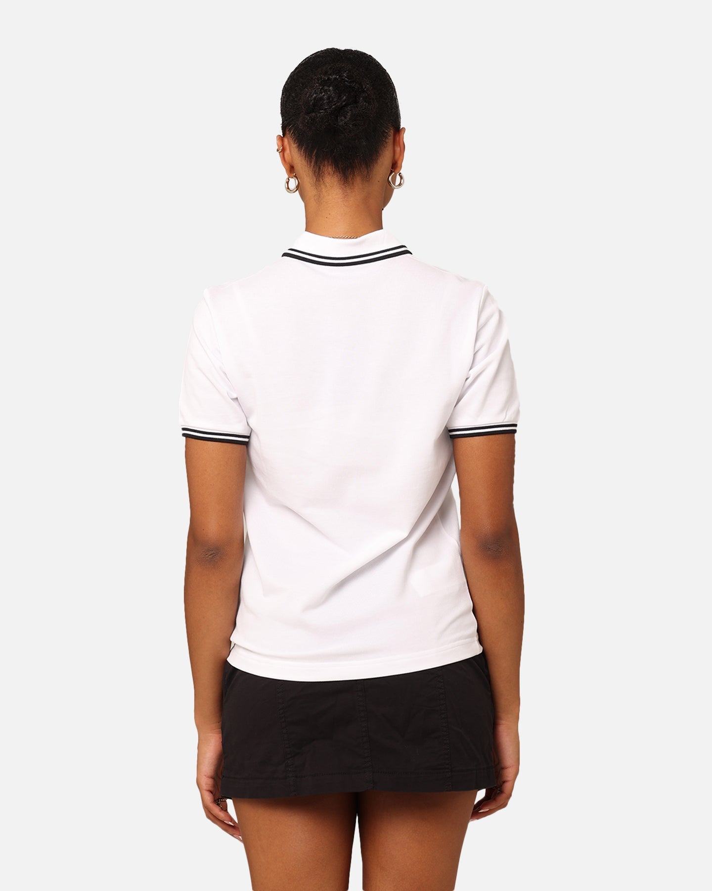 Fred Perry Women's The Twin Tipped Polo Shirt White/Black