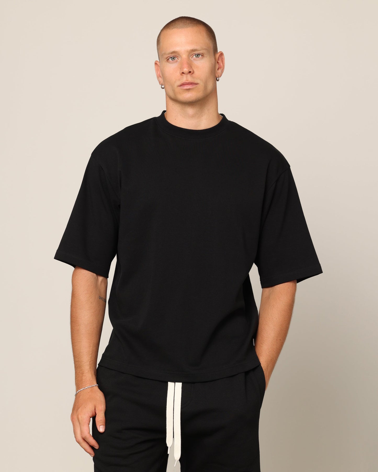 Carr√© Blanc Boxy T-Shirt Black