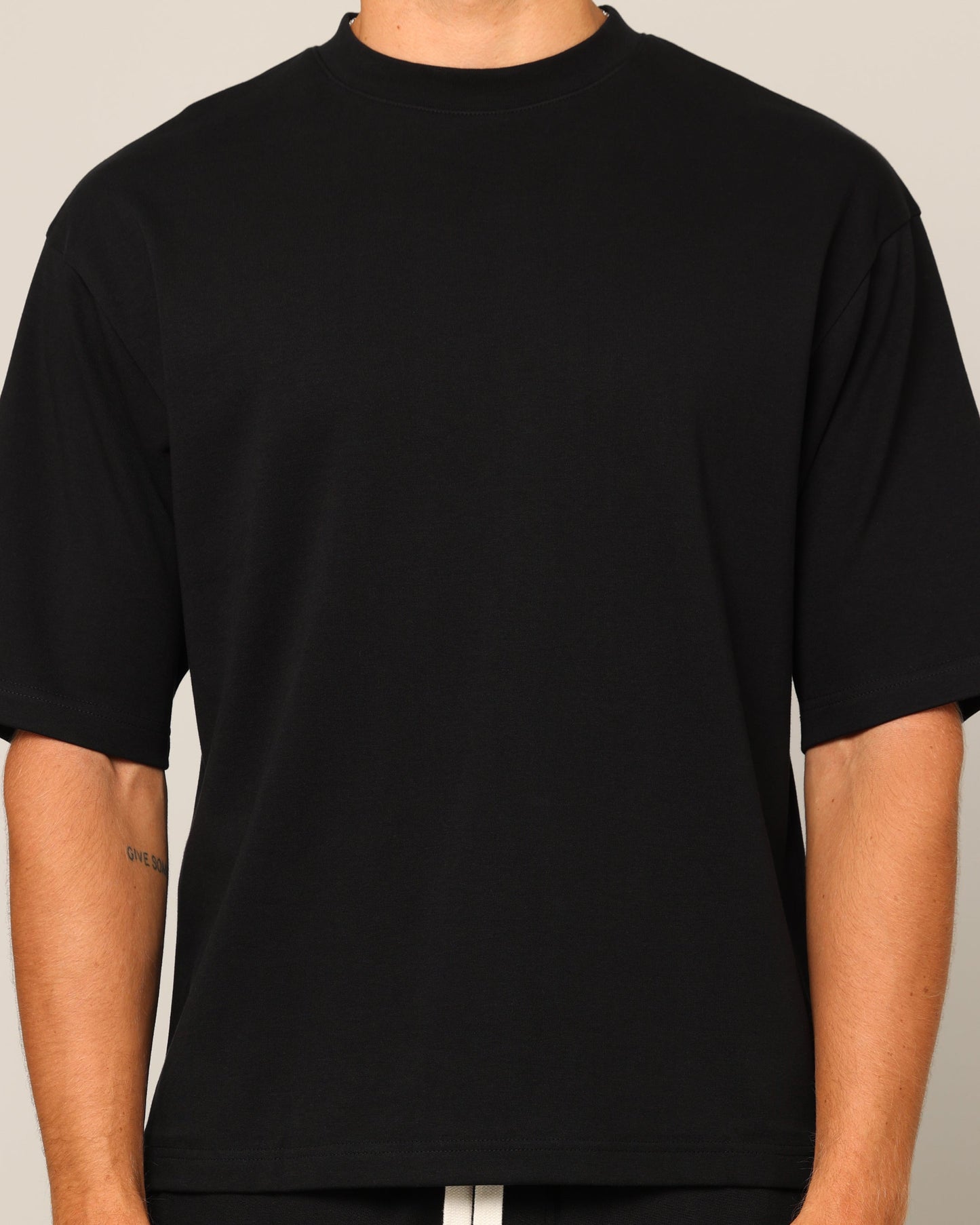 Carr√© Blanc Boxy T-Shirt Black