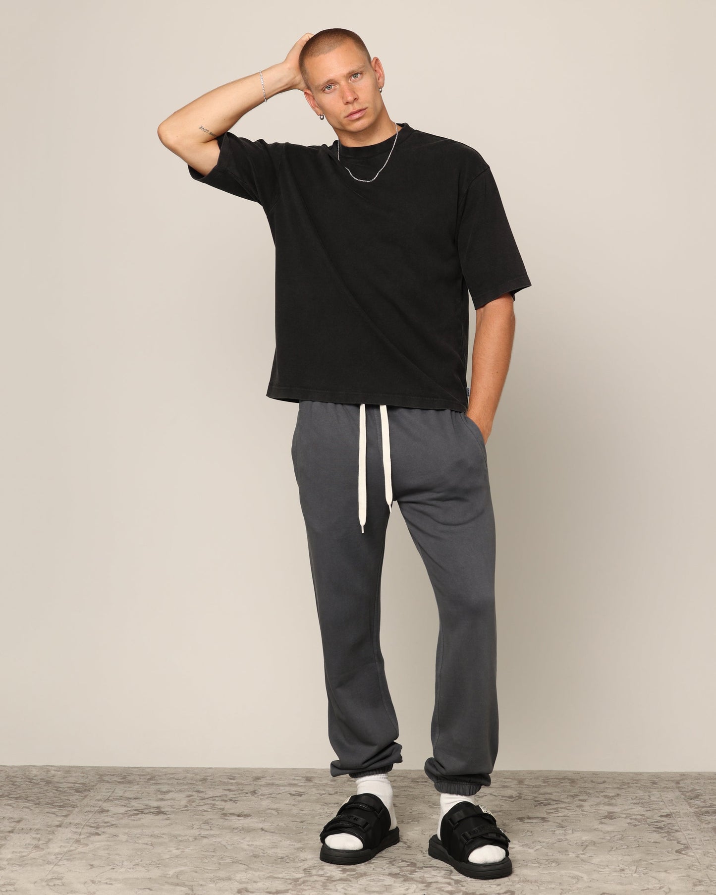 Carr√© Blanc Boxy T-Shirt Black Wash