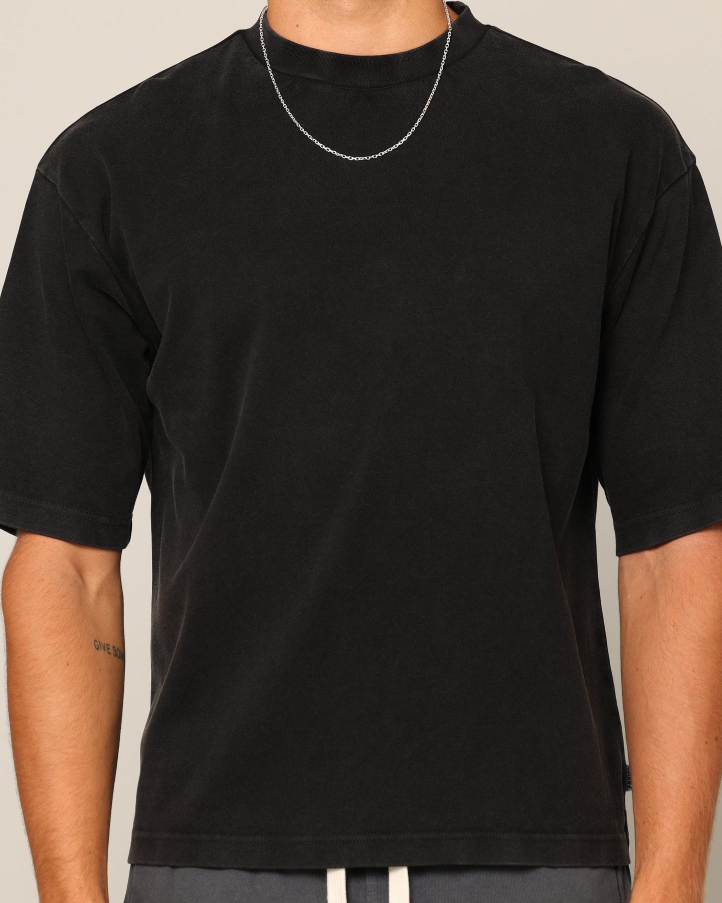 Carr√© Blanc Boxy T-Shirt Black Wash