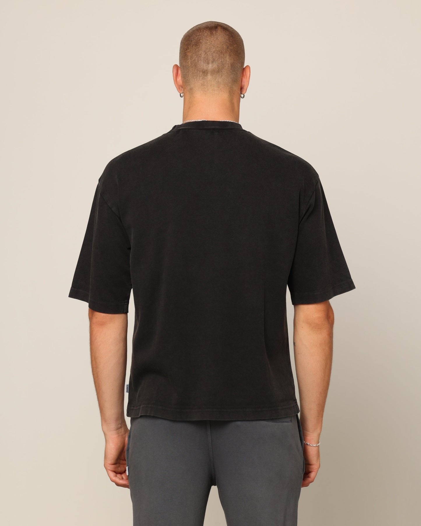 Carr√© Blanc Boxy T-Shirt Black Wash