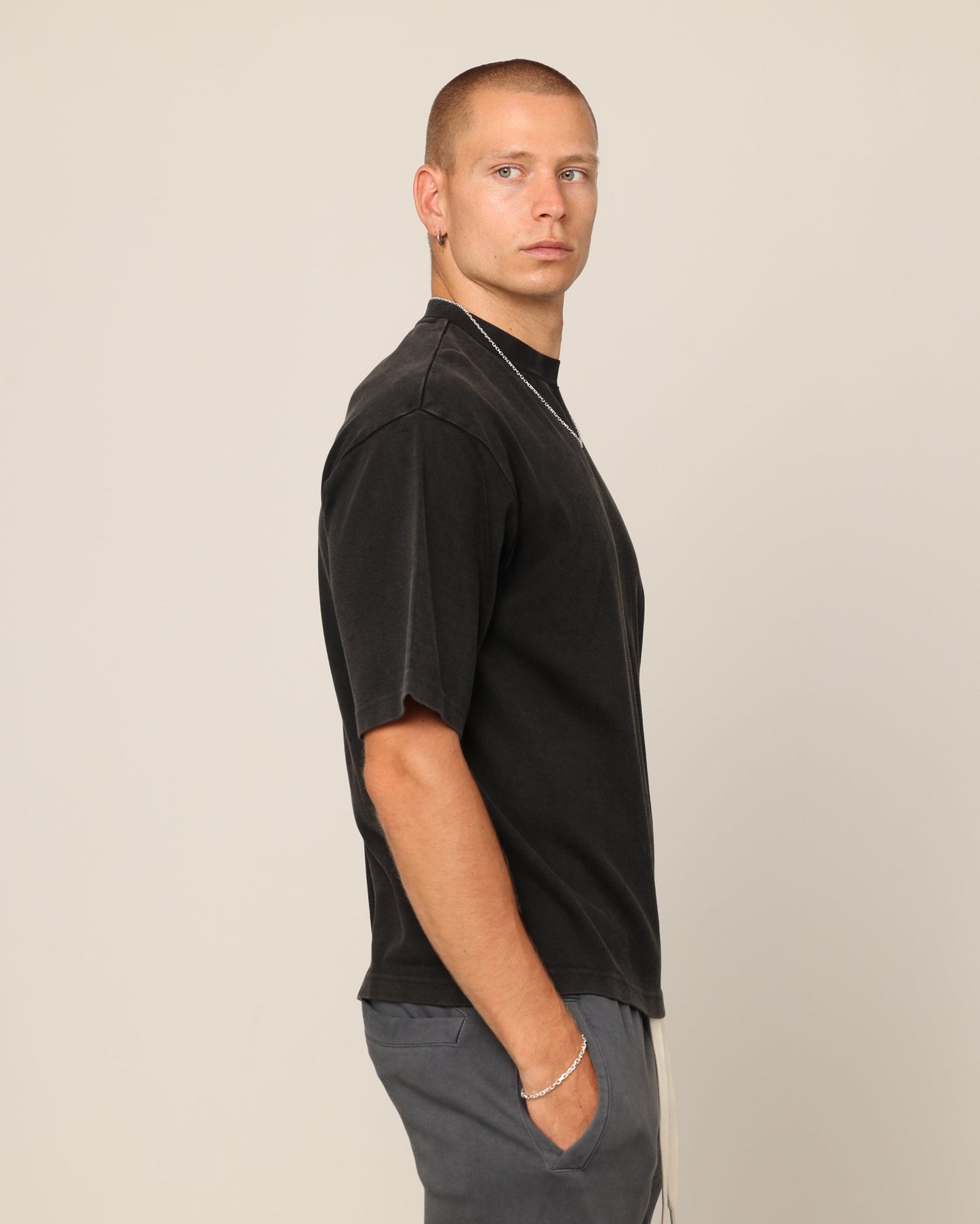Carr√© Blanc Boxy T-Shirt Black Wash