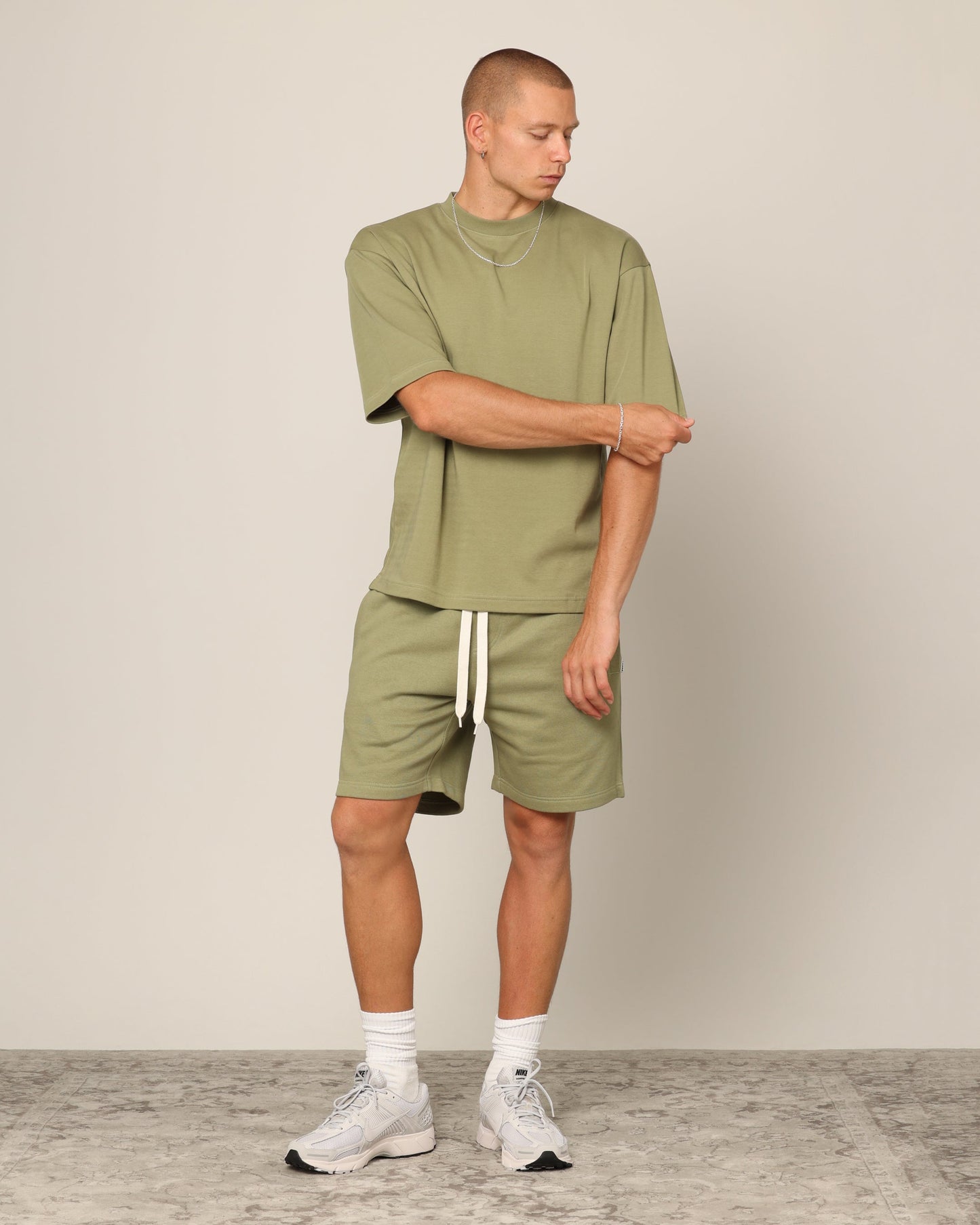 Carr√© Blanc Boxy T-Shirt Military