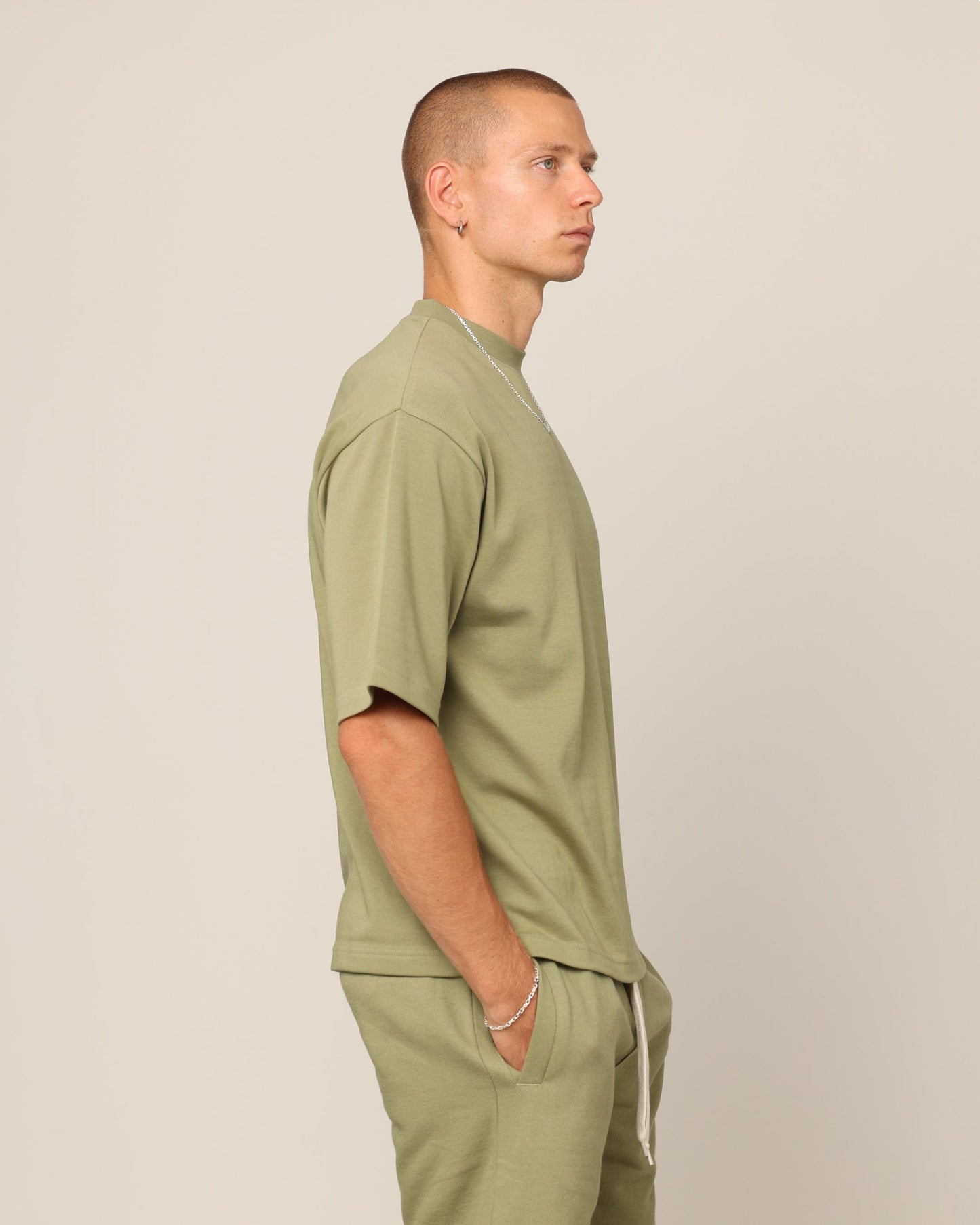Carr√© Blanc Boxy T-Shirt Military