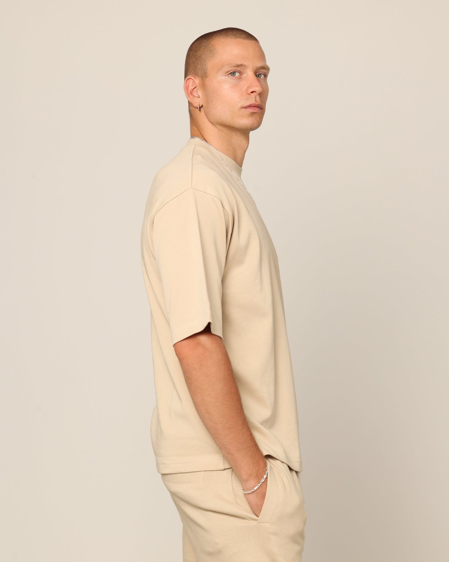 Carr√© Blanc Boxy T-Shirt Stone