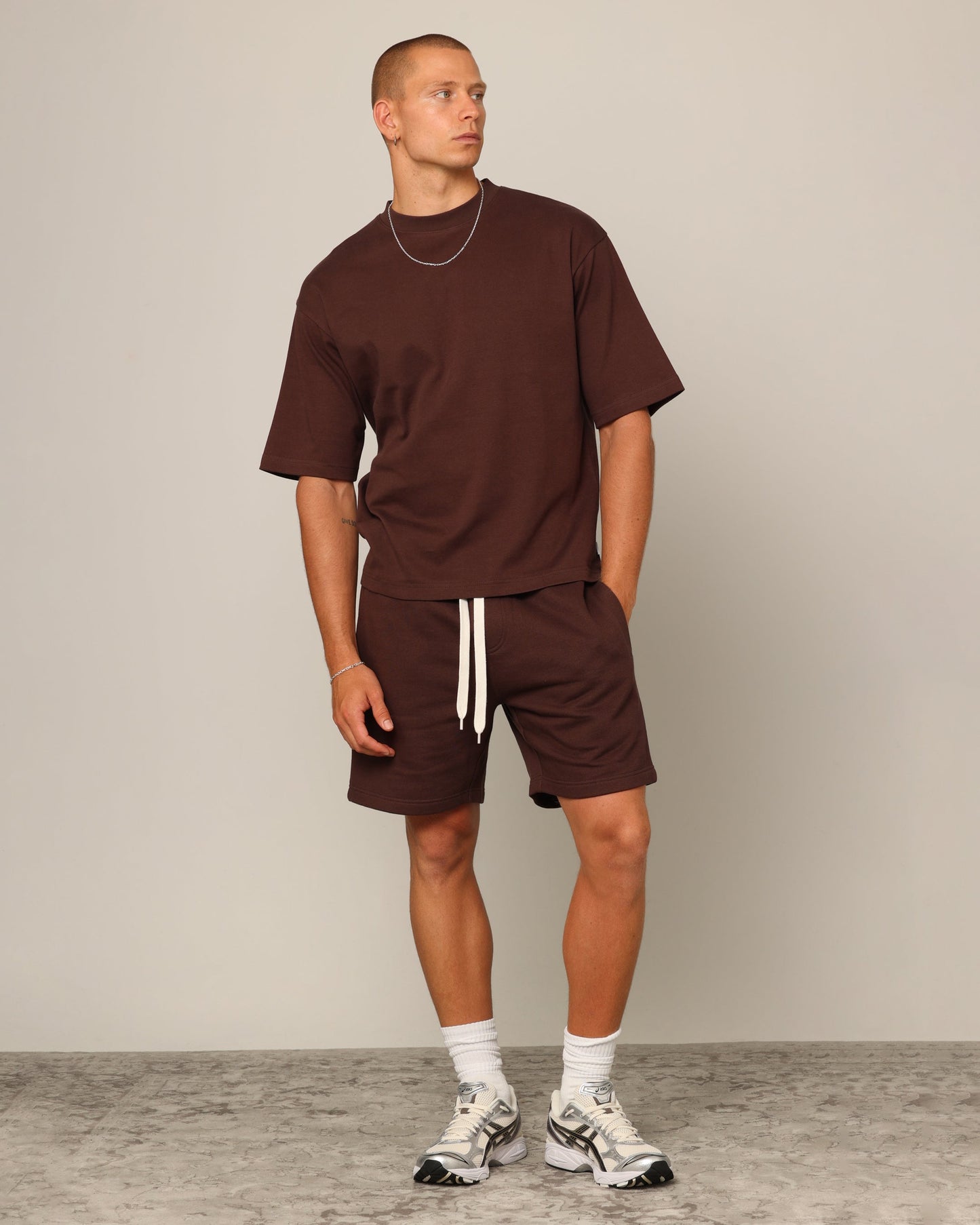 Carr√© Blanc Boxy T-Shirt Brown