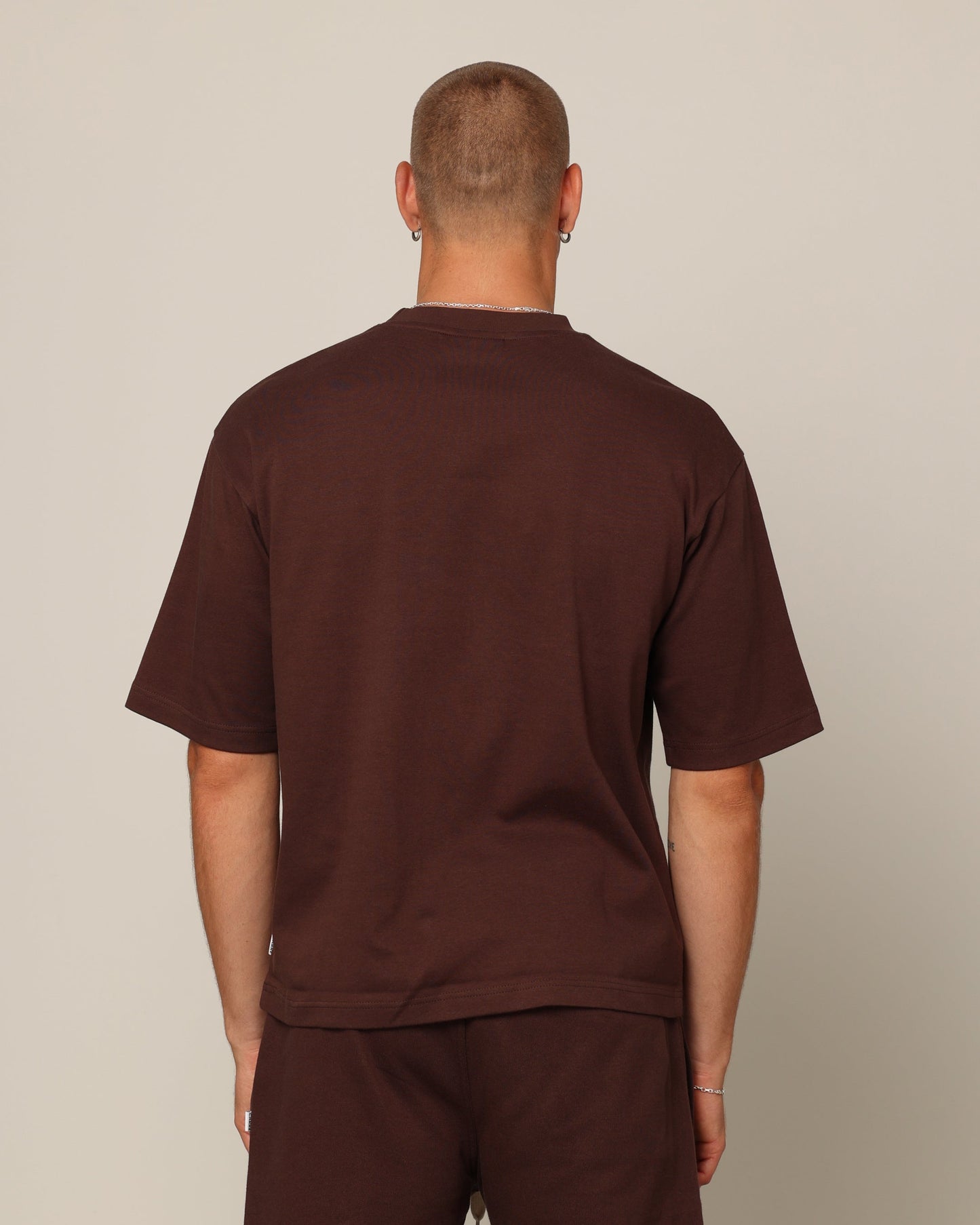 Carr√© Blanc Boxy T-Shirt Brown