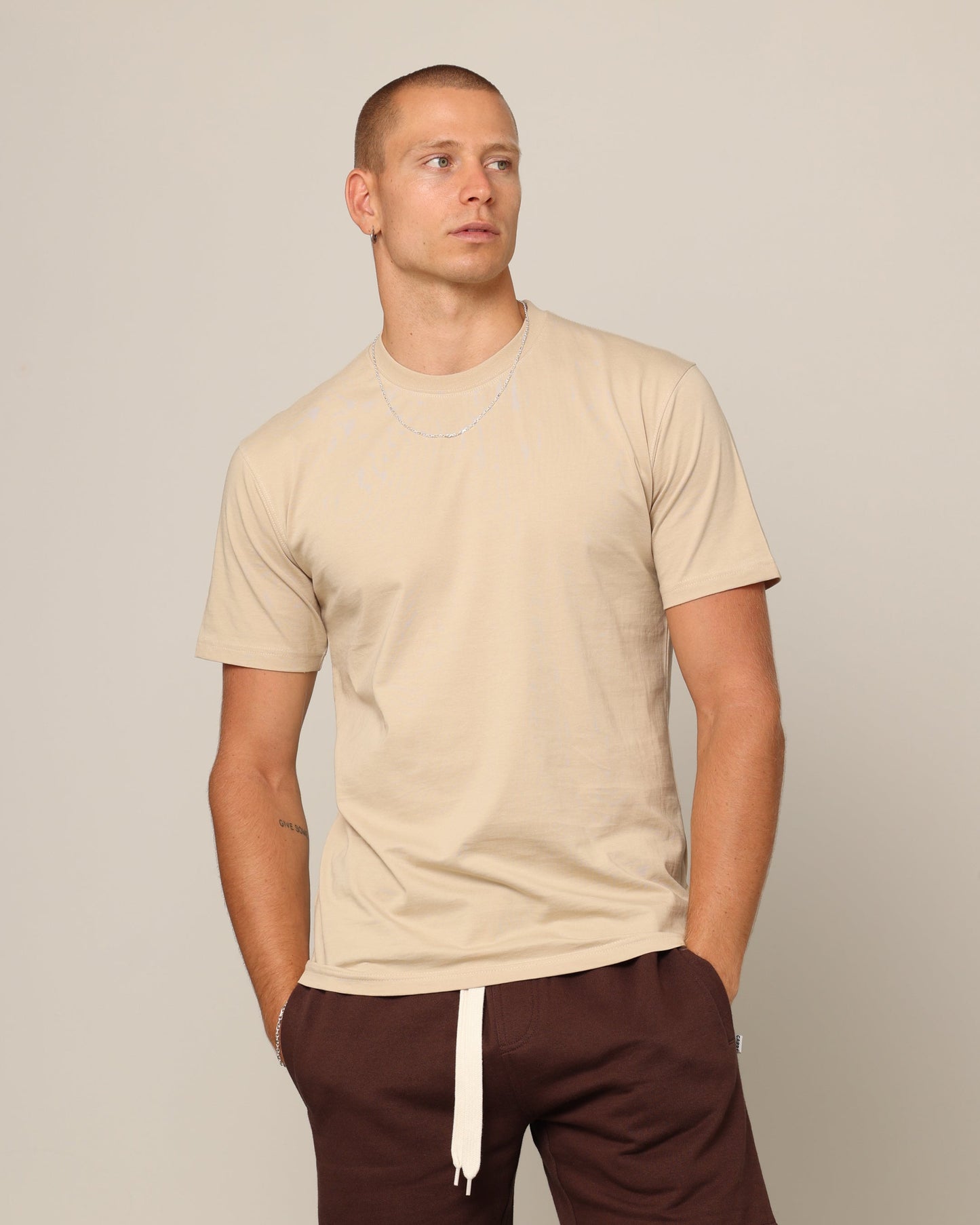 Carr√© Blanc Form T-Shirt Stone