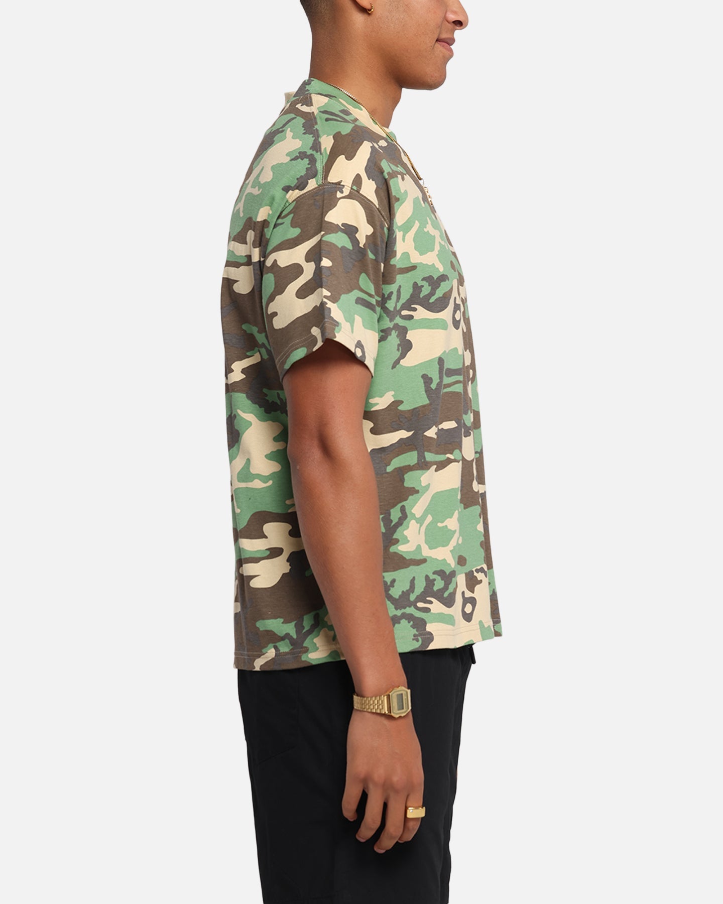 Carr√© Blanc T-Shirt Woodland Camo
