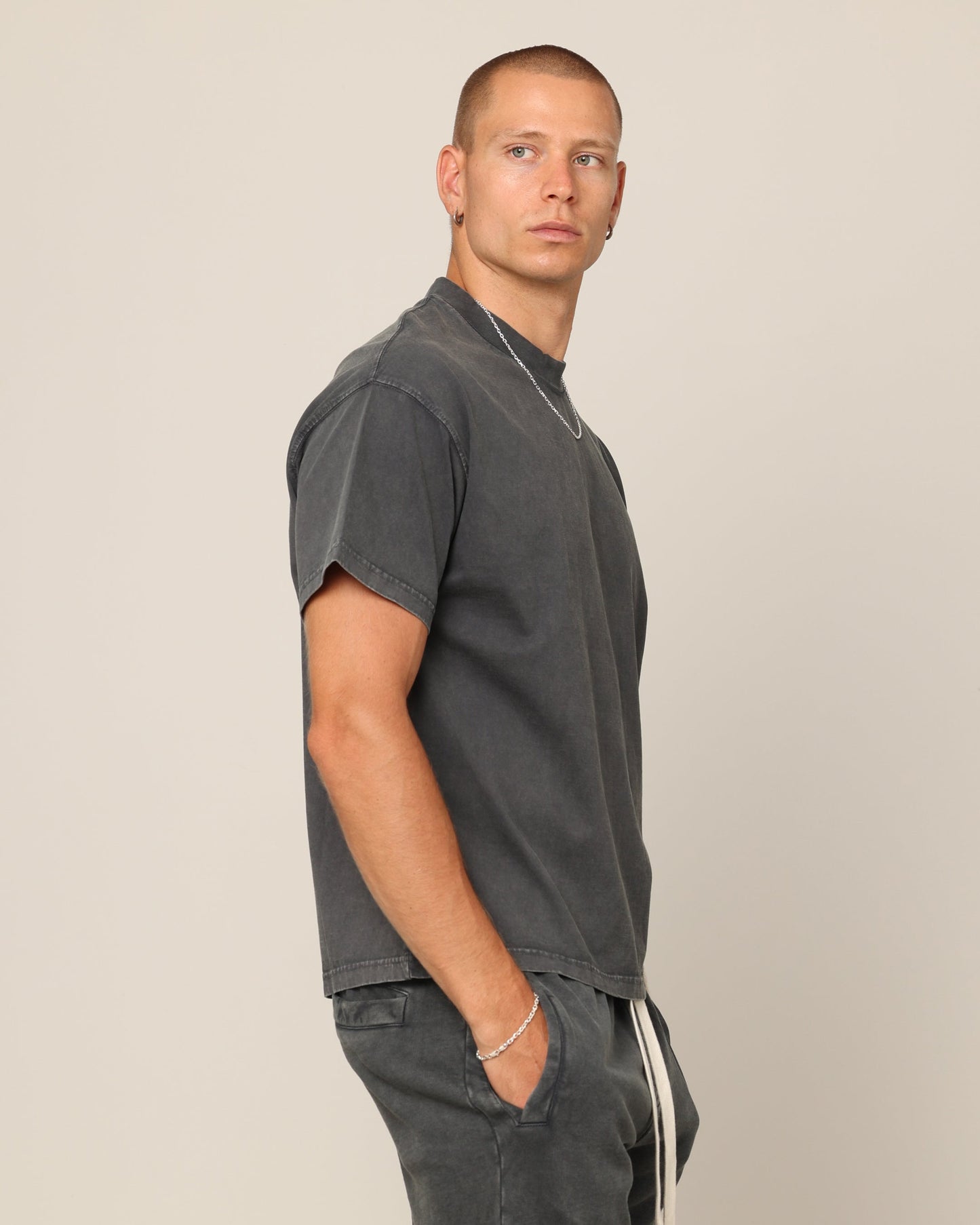 Carr√© Blanc T-Shirt Vintage Grey
