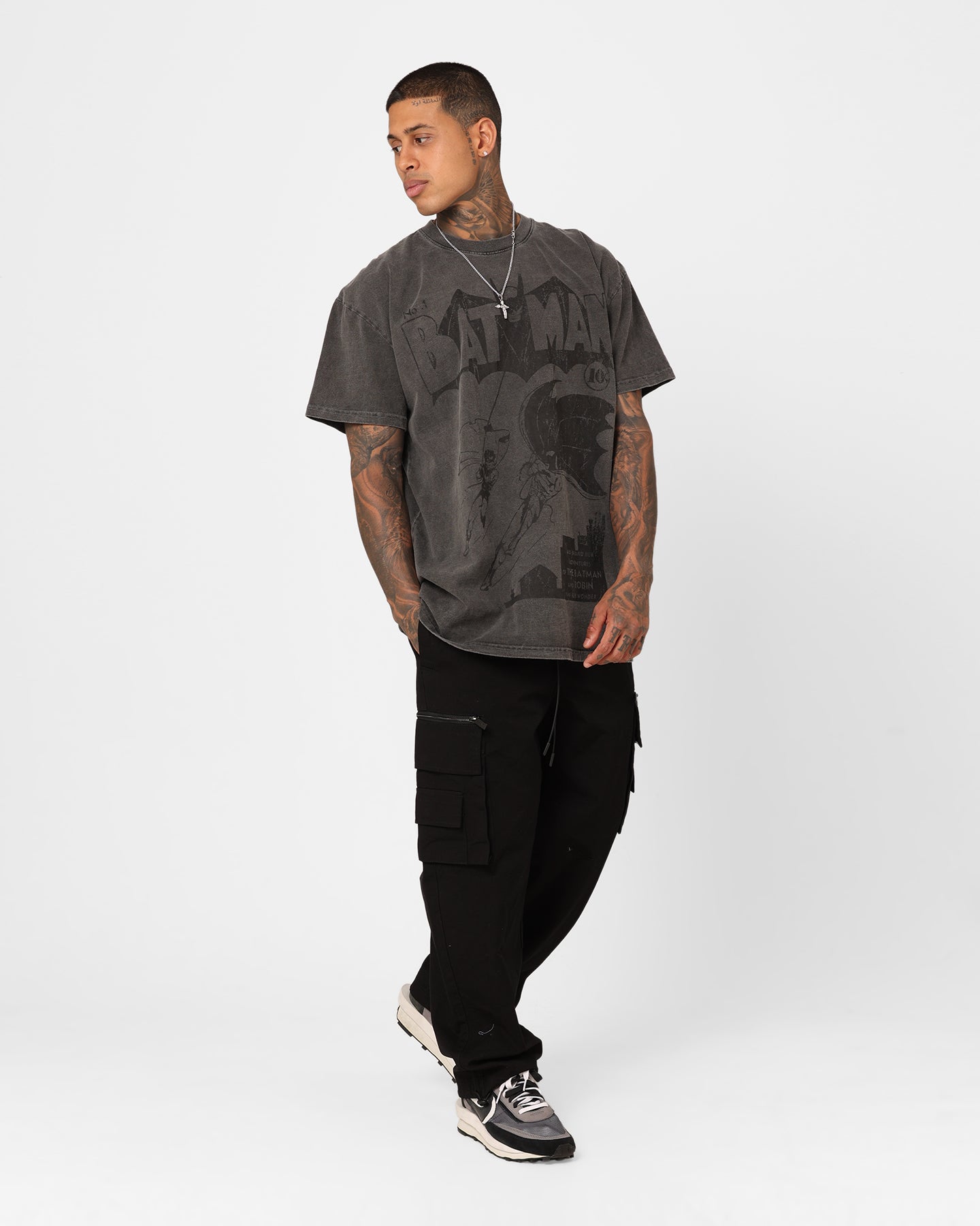 Goat Crew X DC Batman Issue #01 Noir Heavyweight Vintage T-Shirt Black Wash