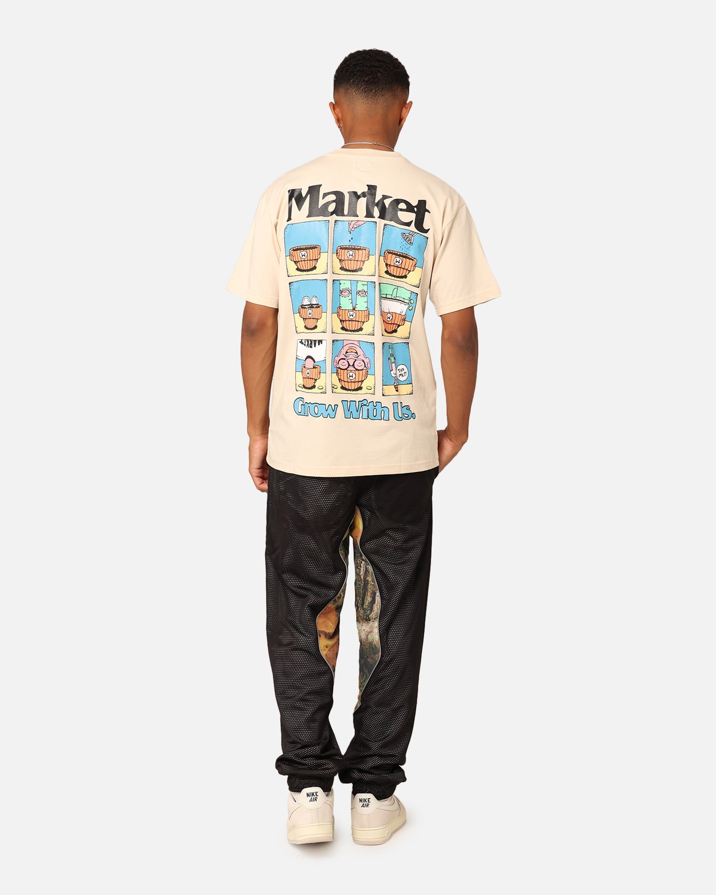 Market Grow With Us T-Shirt Ecru