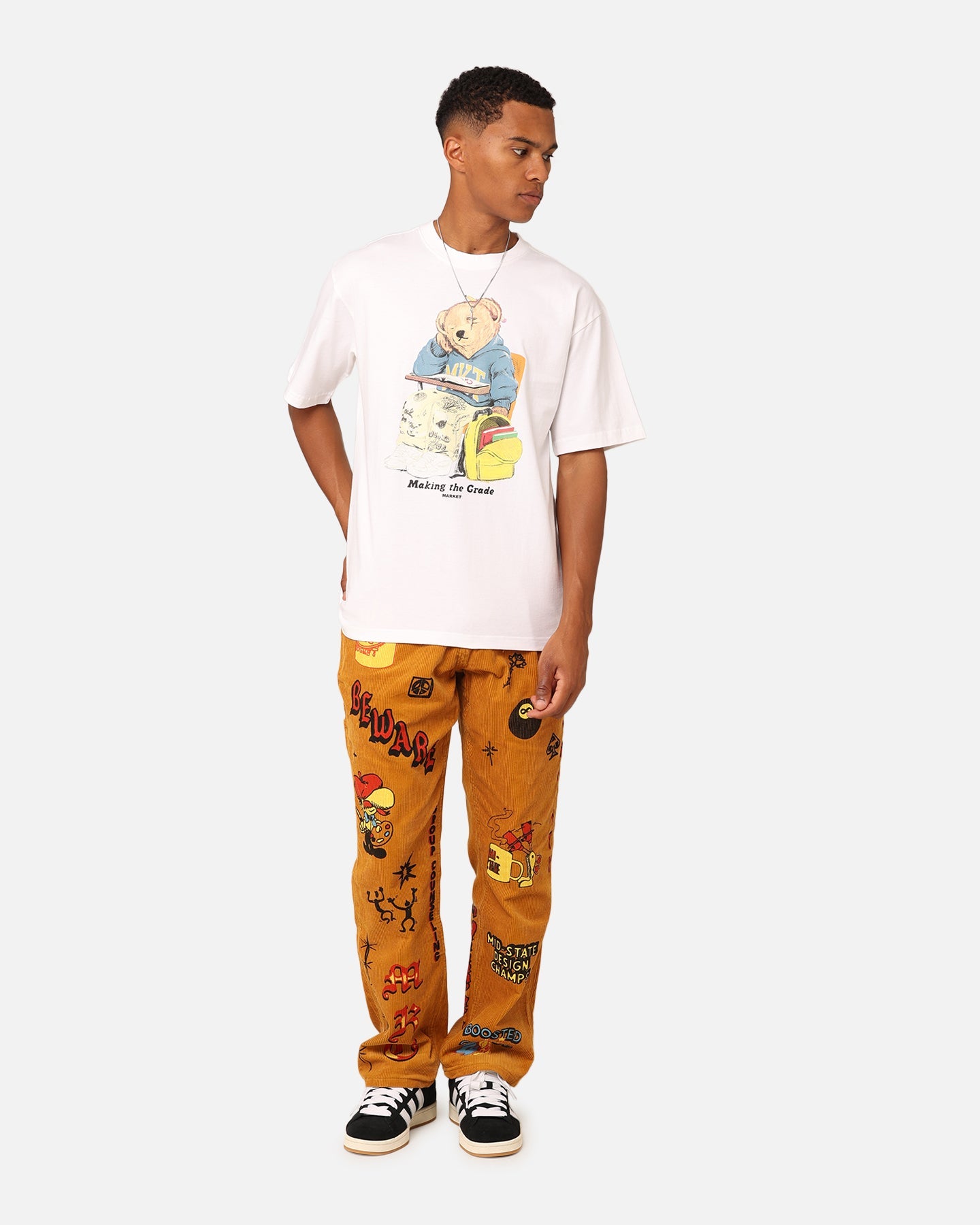 Market Making The Grade Bear T-Shirt White