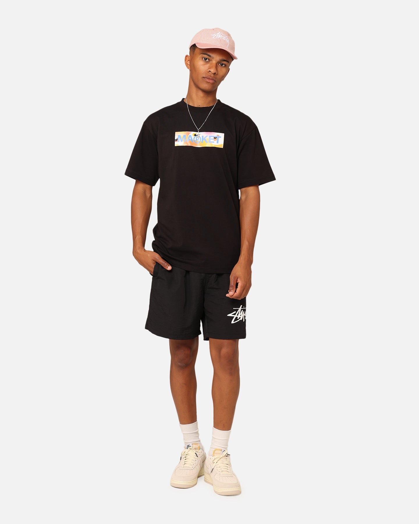 Market Bar Logo T-Shirt Black