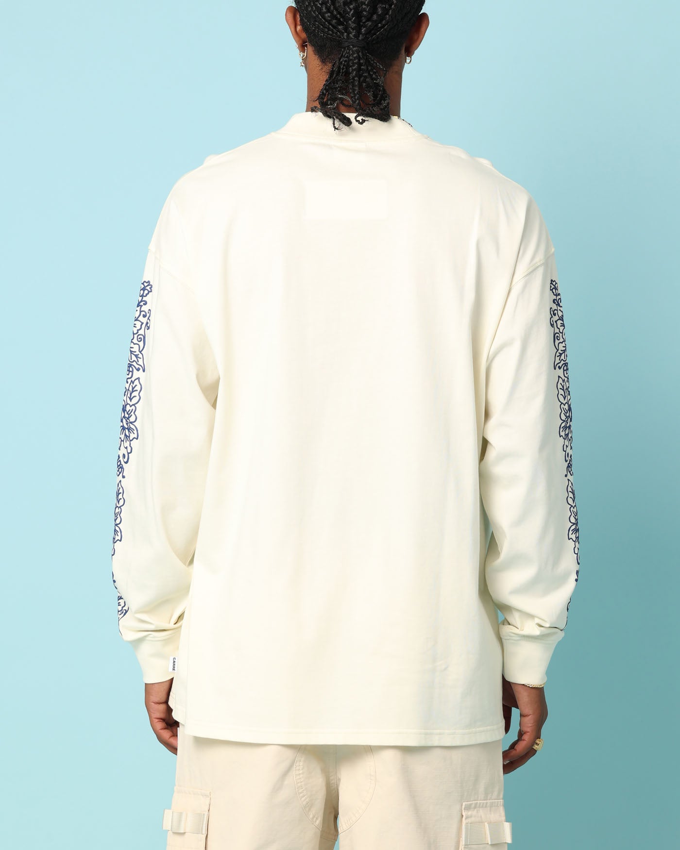 Carr√© Botanical Oversized Long Sleeve T-Shirt Off White
