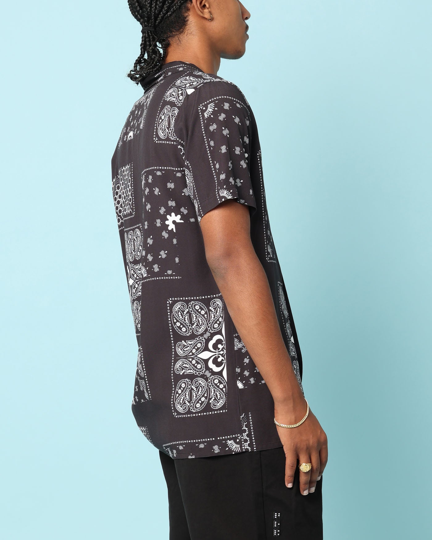 Carr√© Fragment Button Up Shirt Black