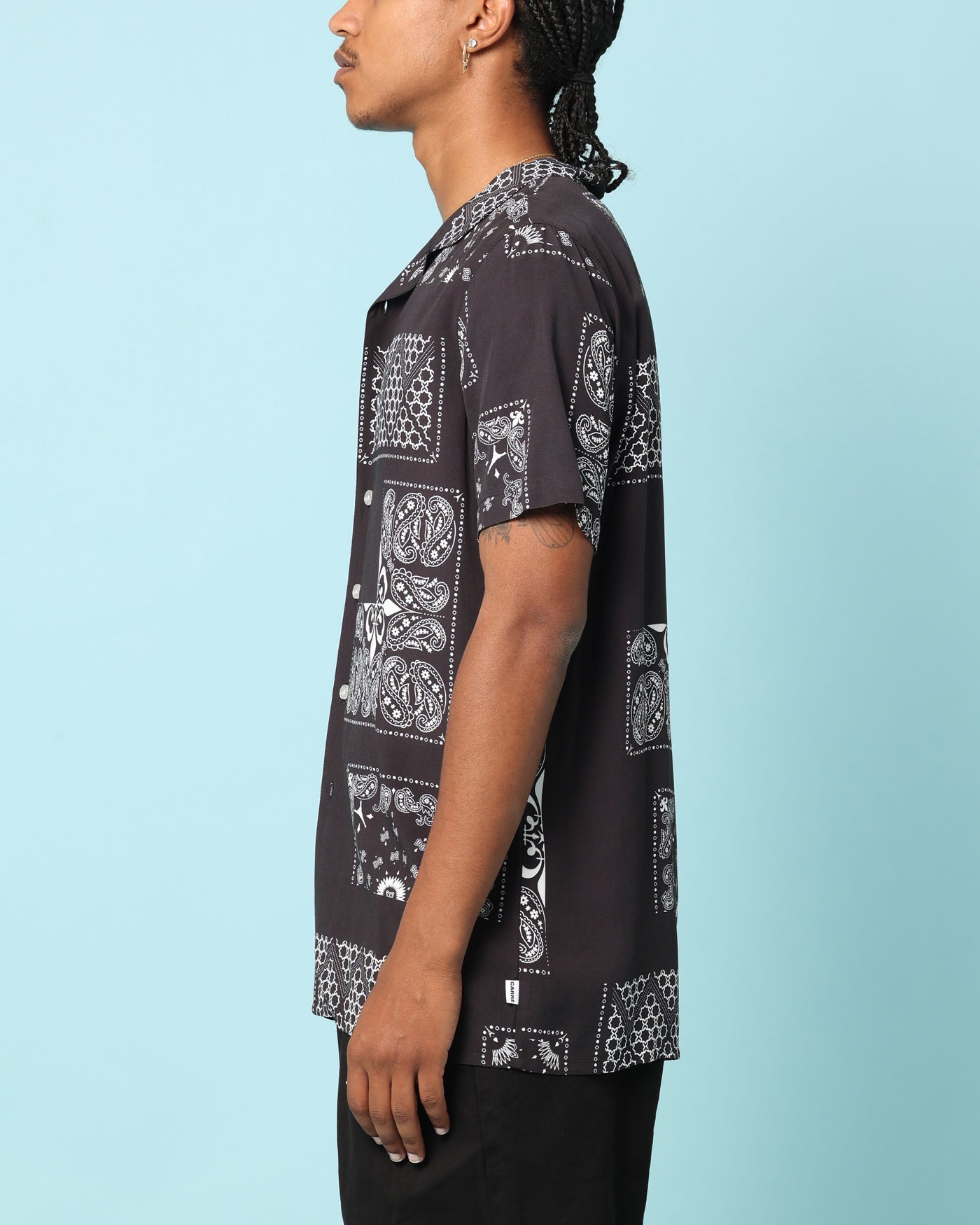 Carr√© Fragment Button Up Shirt Black