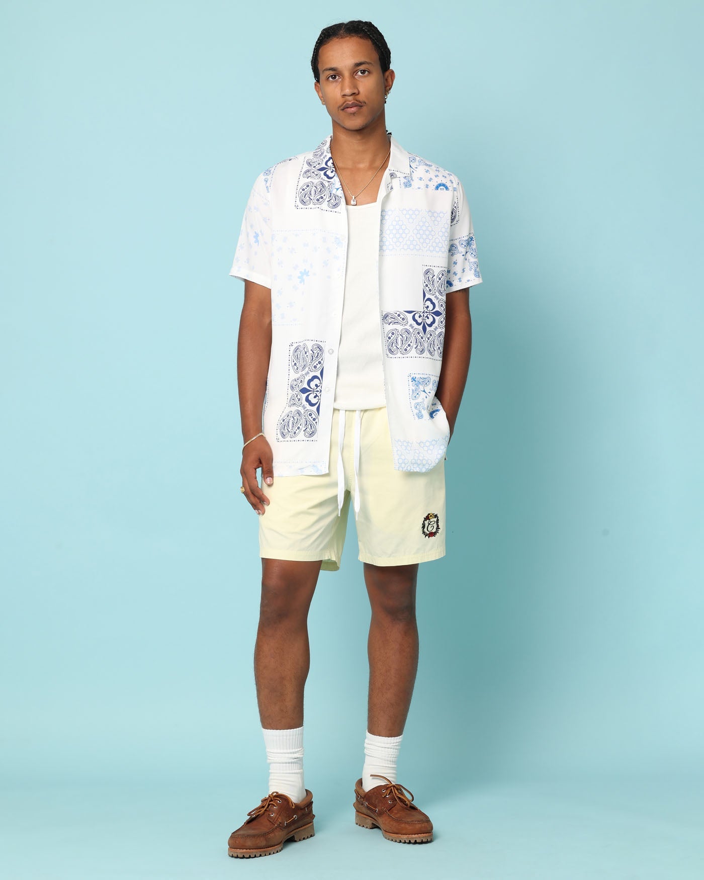 Carr√© Fragment Button Up Shirt White