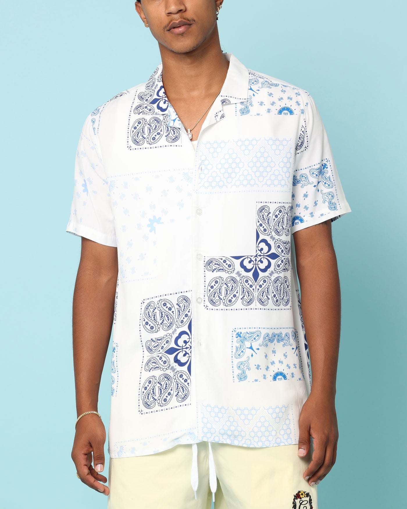 Carr√© Fragment Button Up Shirt White
