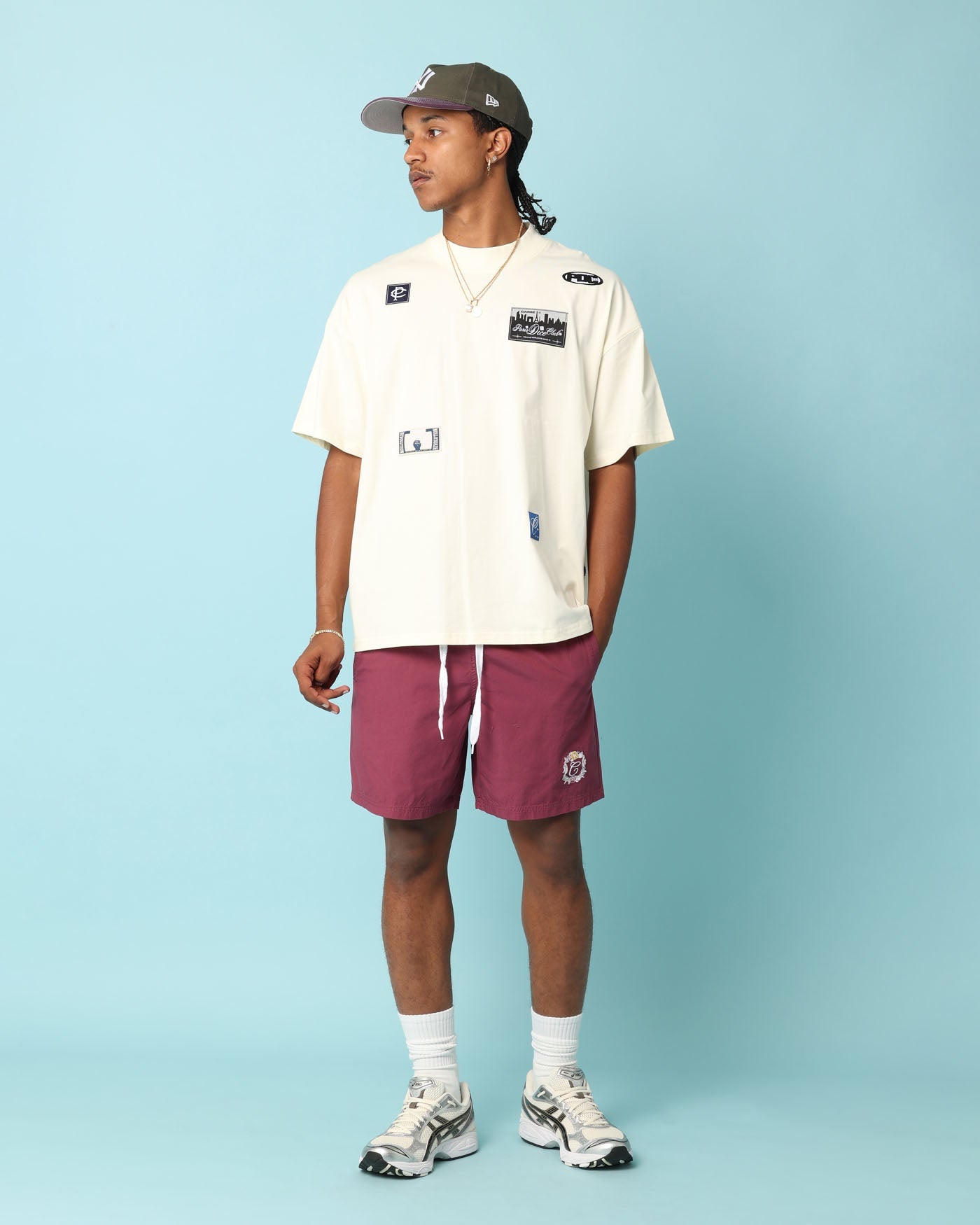 Carr√© Patchwork Oversized T-Shirt Off White