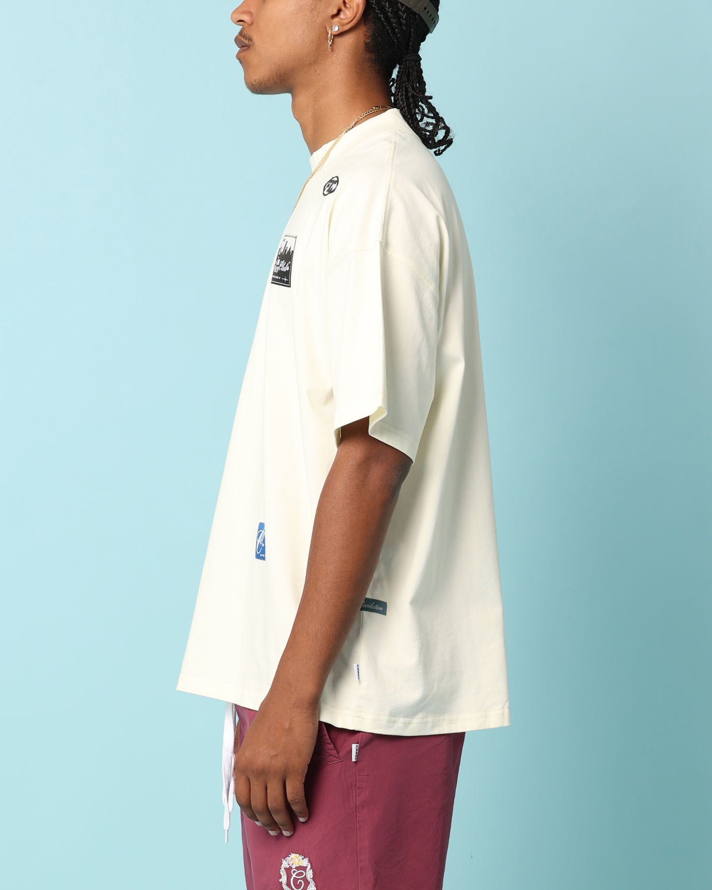 Carr√© Patchwork Oversized T-Shirt Off White