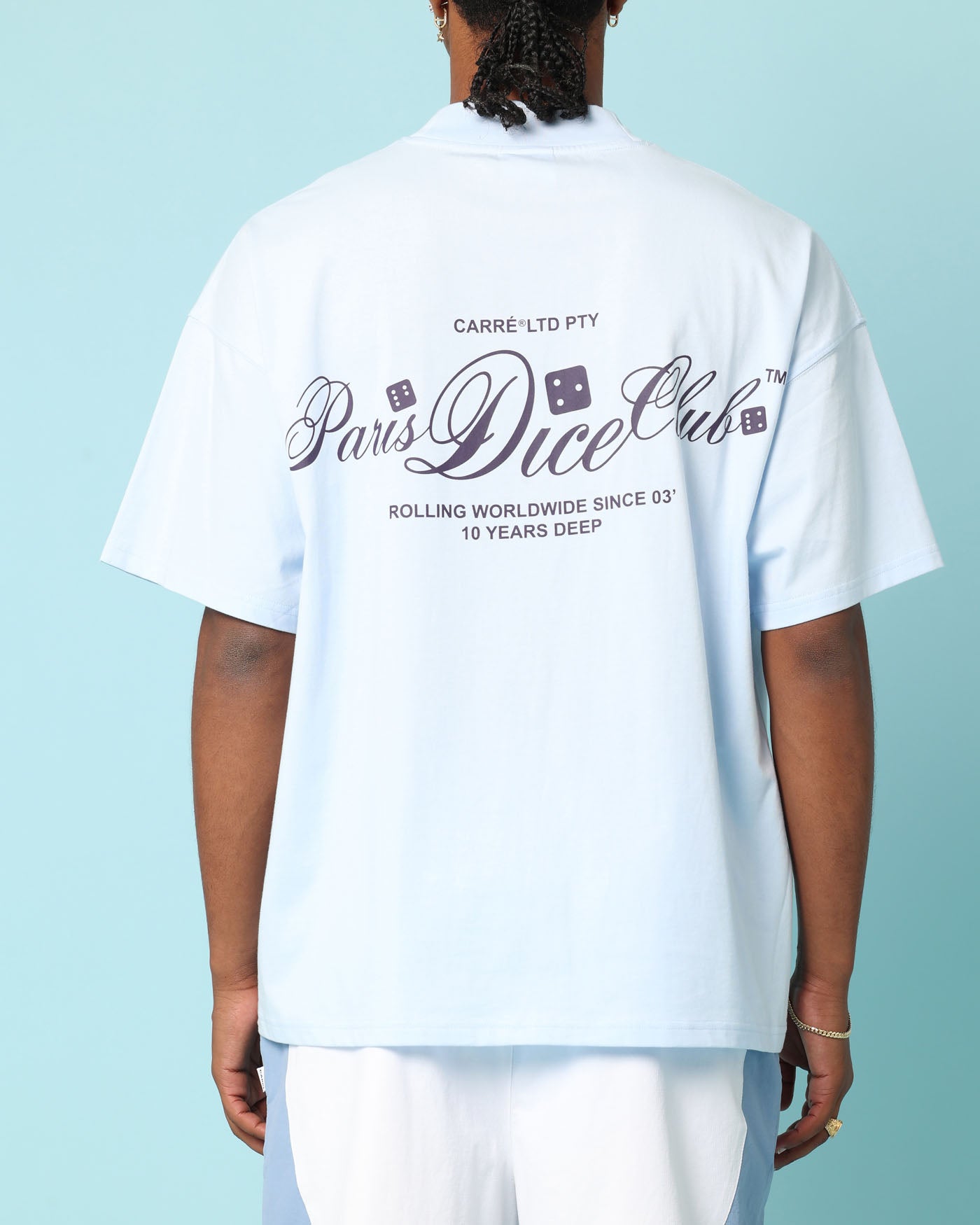 Carr√© Players Oversized T-Shirt Light Blue