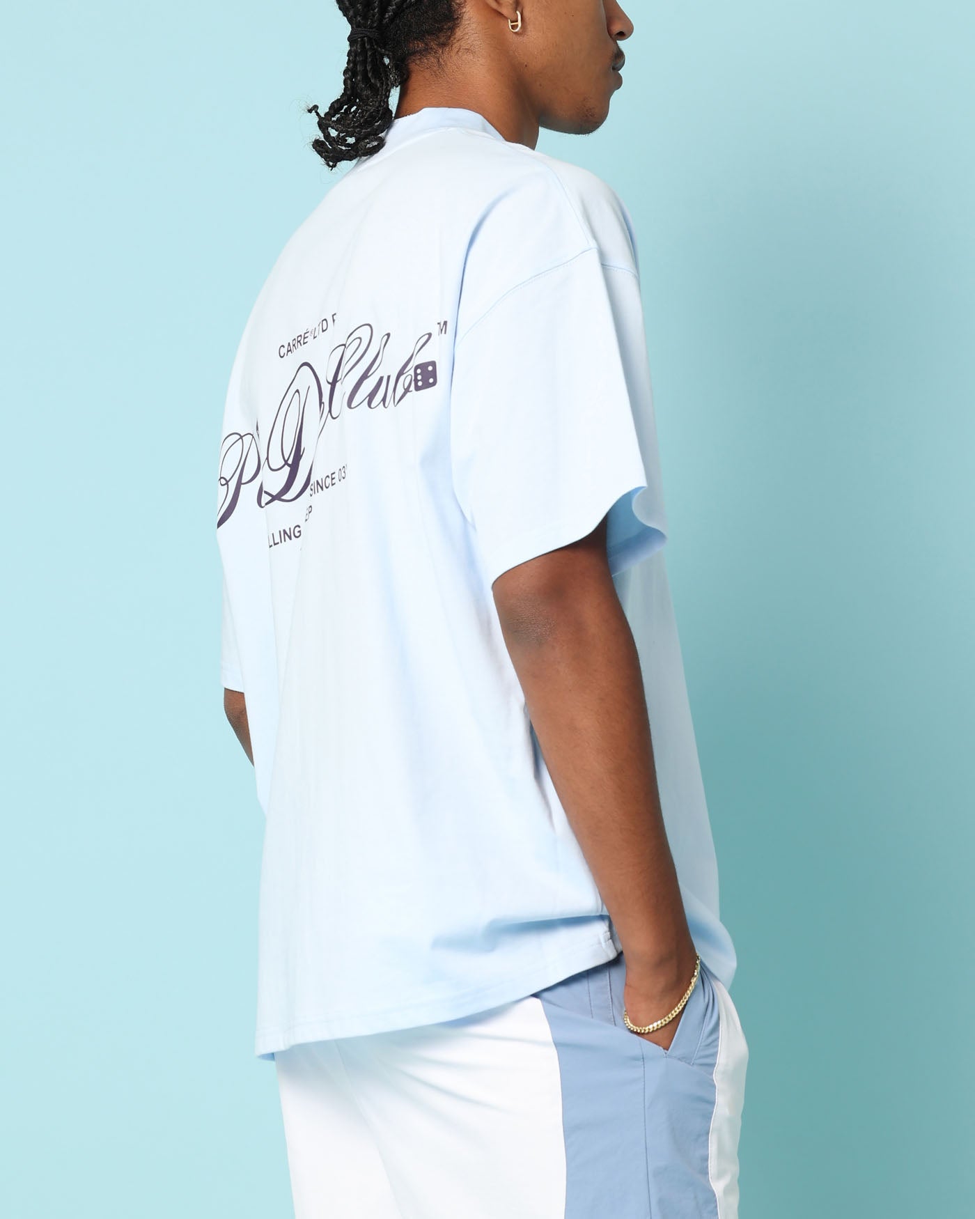 Carr√© Players Oversized T-Shirt Light Blue