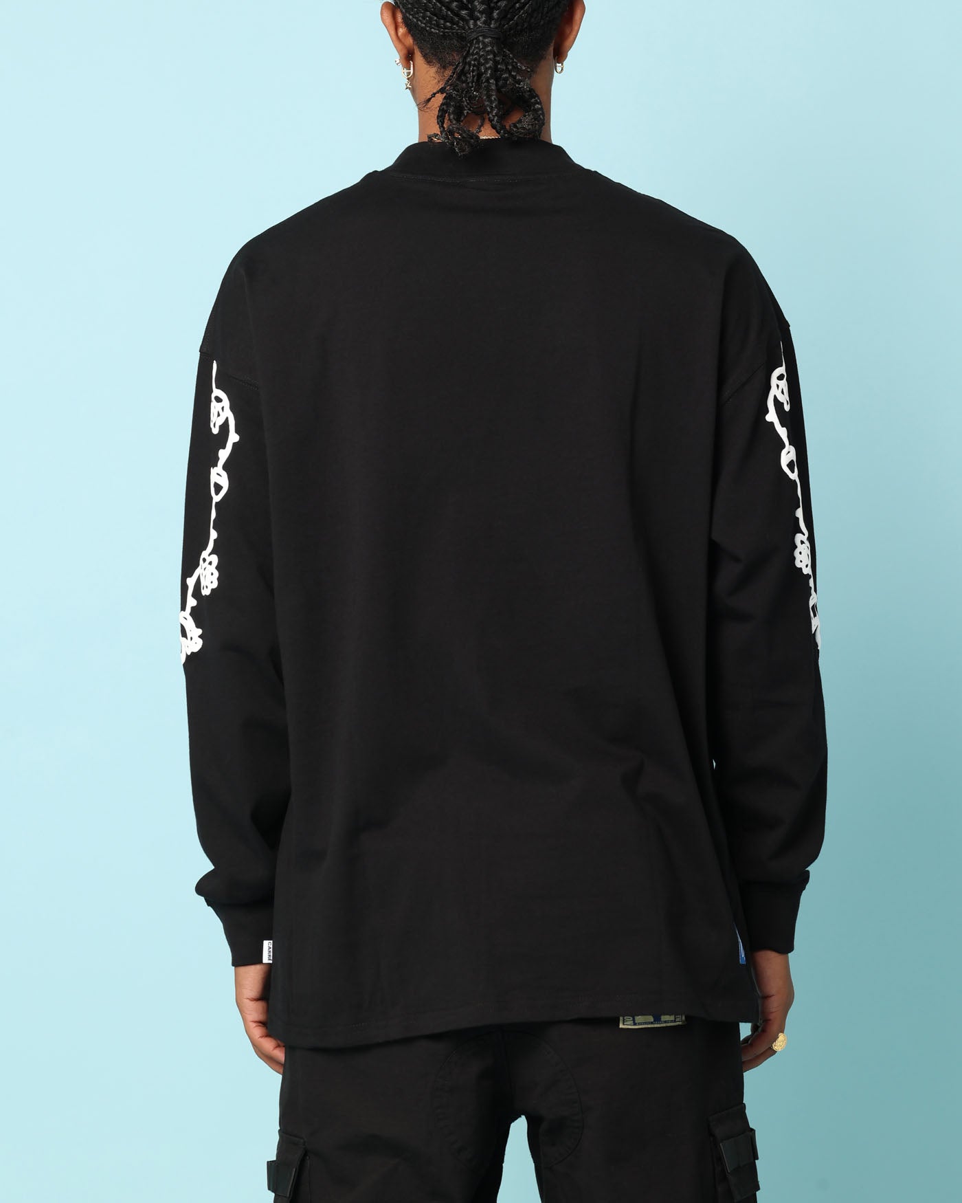 Carr√© Rosebowl Oversized Long Sleeve T-Shirt Black